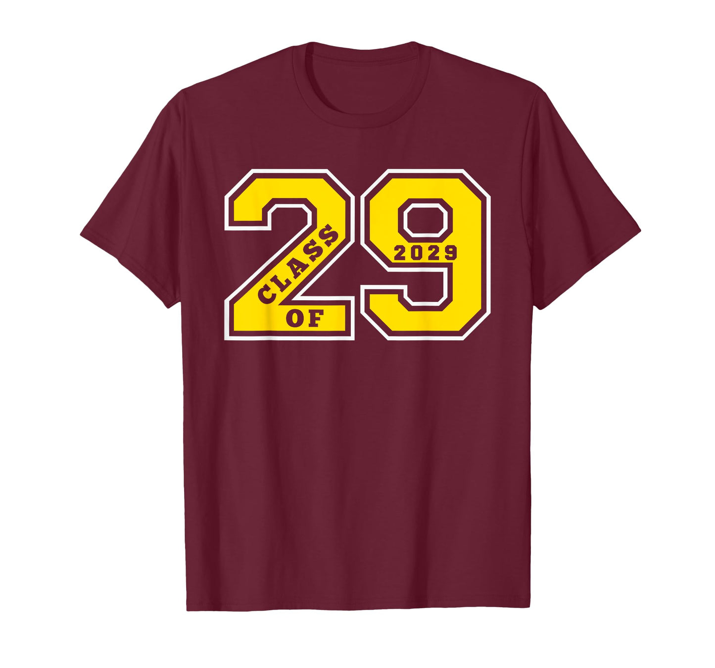 CLASS OF 2029 - LETTERMAN STYLE GOLD SWAG CLASS OF 29 GIFT 2 T-Shirt