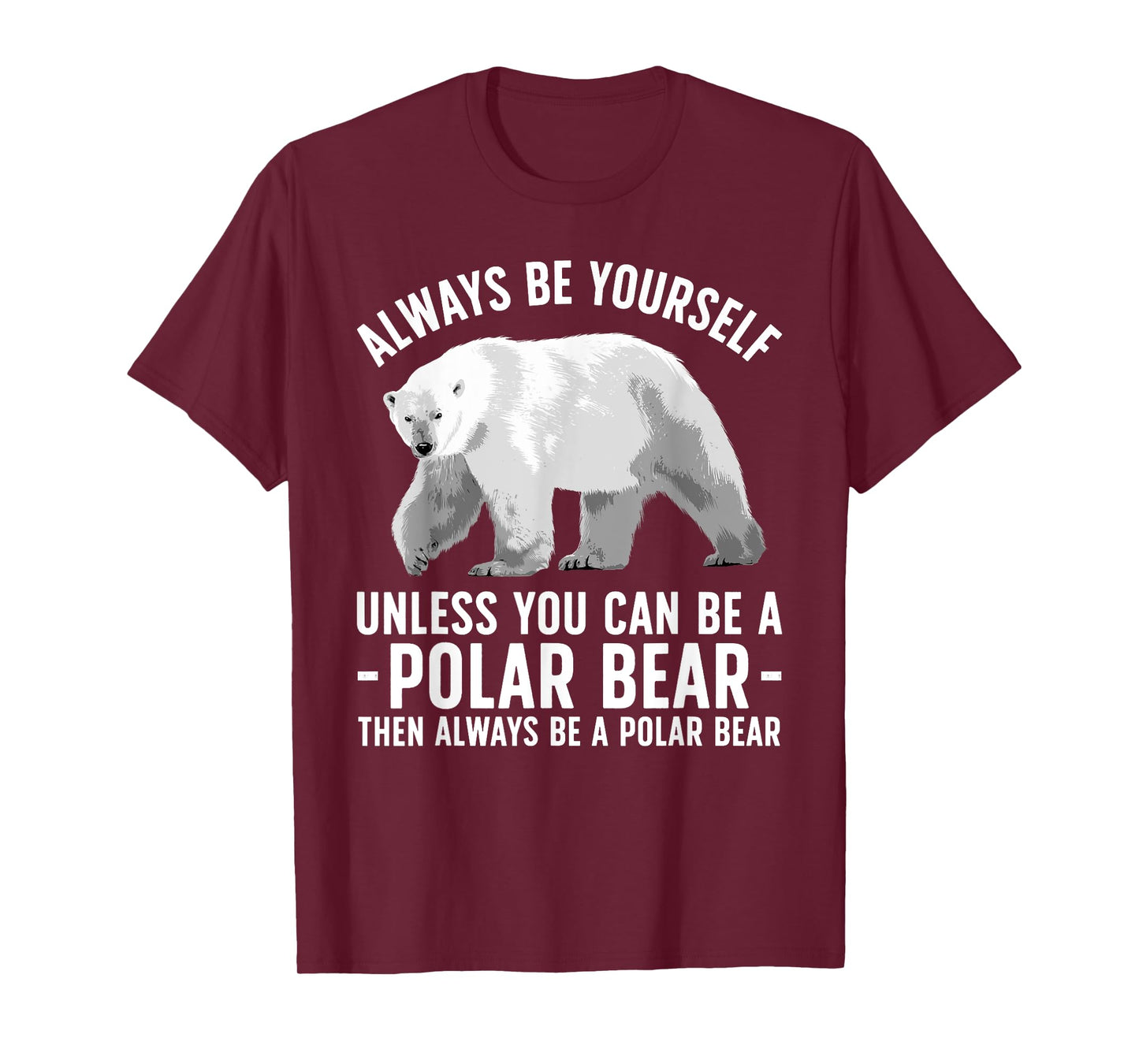 Funny Polar Bear Art For Men Women Boys Girls Sea Bear Lover T-Shirt