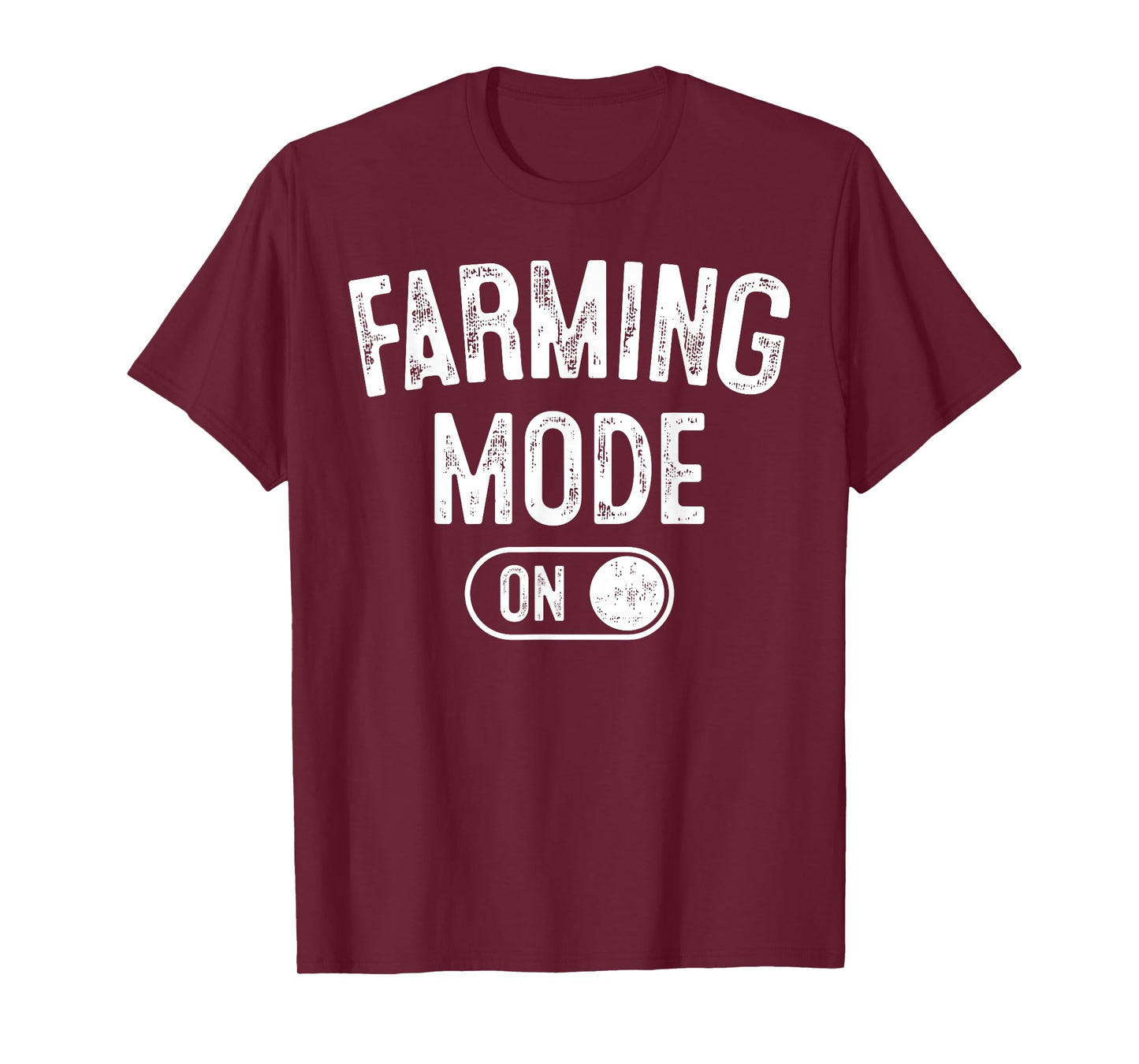 Farming Mode On Funny Farmer Gift Rancher Cowboy Cowgirl T-Shirt