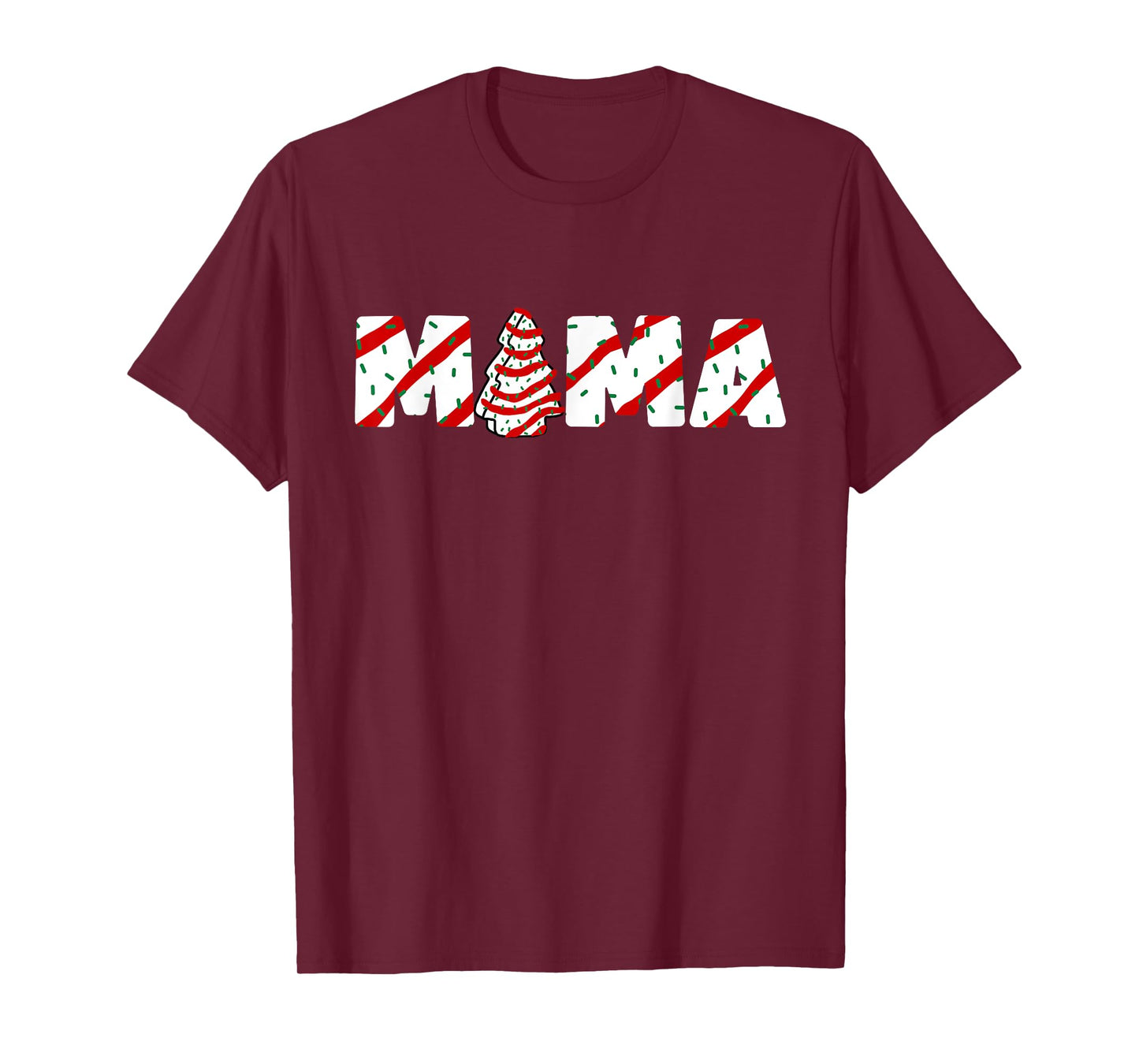 Christmas Tree Cake Matching Family Party Pajama Mama T-Shirt