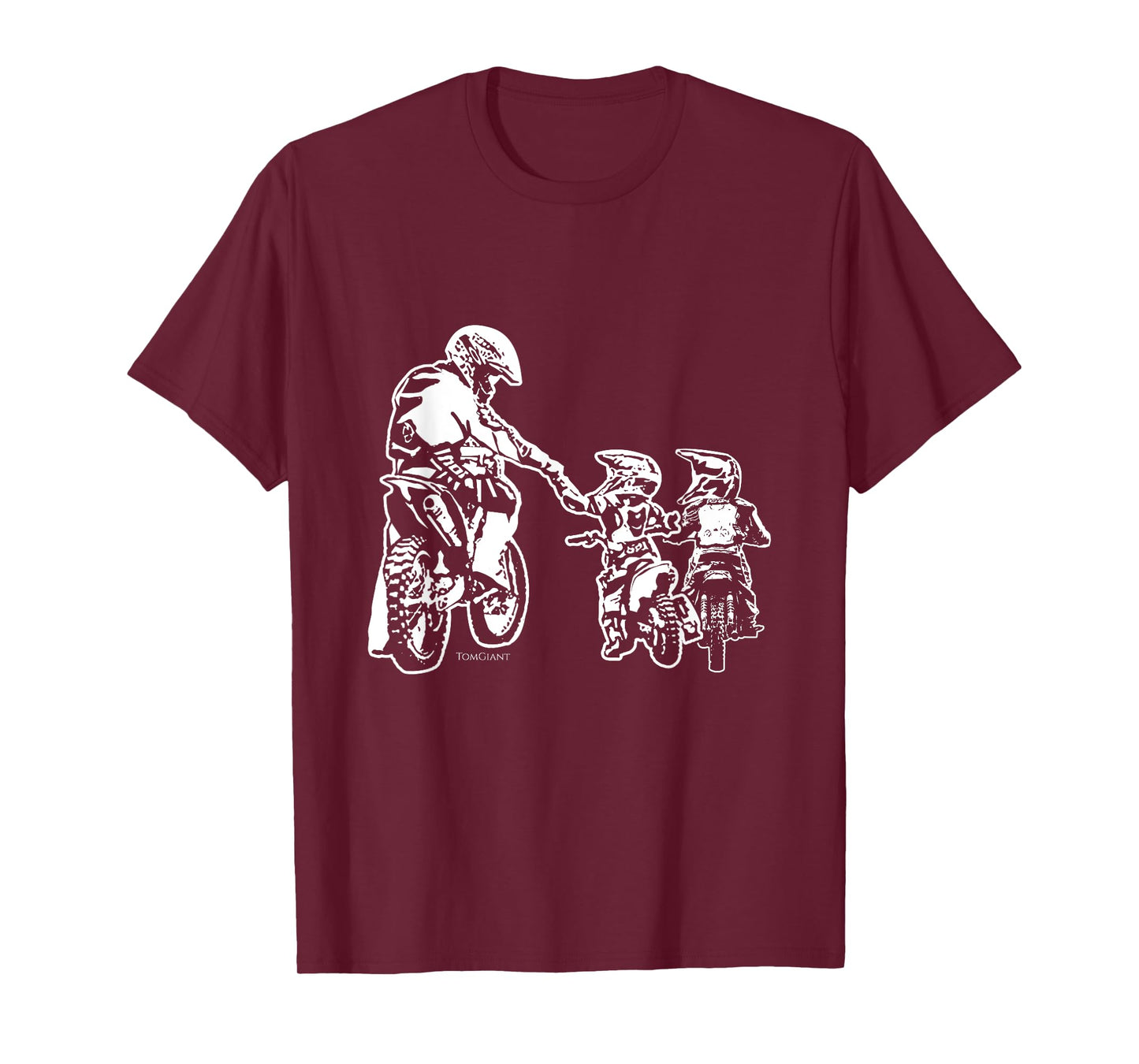 Dirt Bike Motorcycle Motocross Father Biker Son Sons Dad T-Shirt
