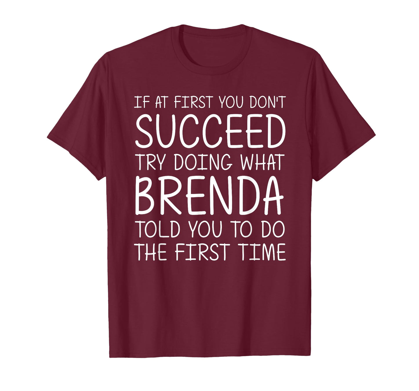 BRENDA Gift Name Personalized Birthday Funny Christmas Joke T-Shirt