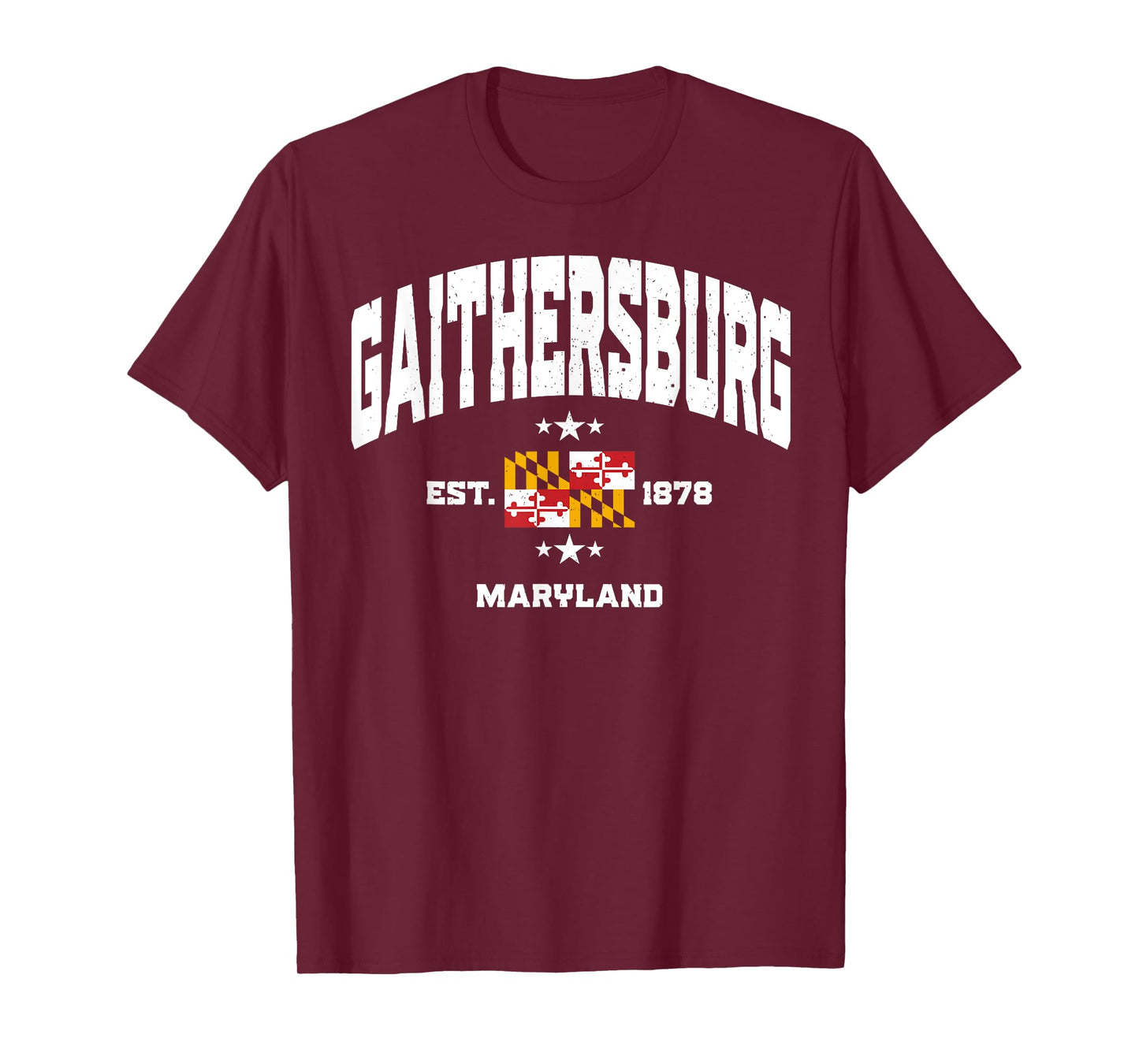 Athletic Gaithersburg Maryland MD Retro Throwback Souvenir T-Shirt