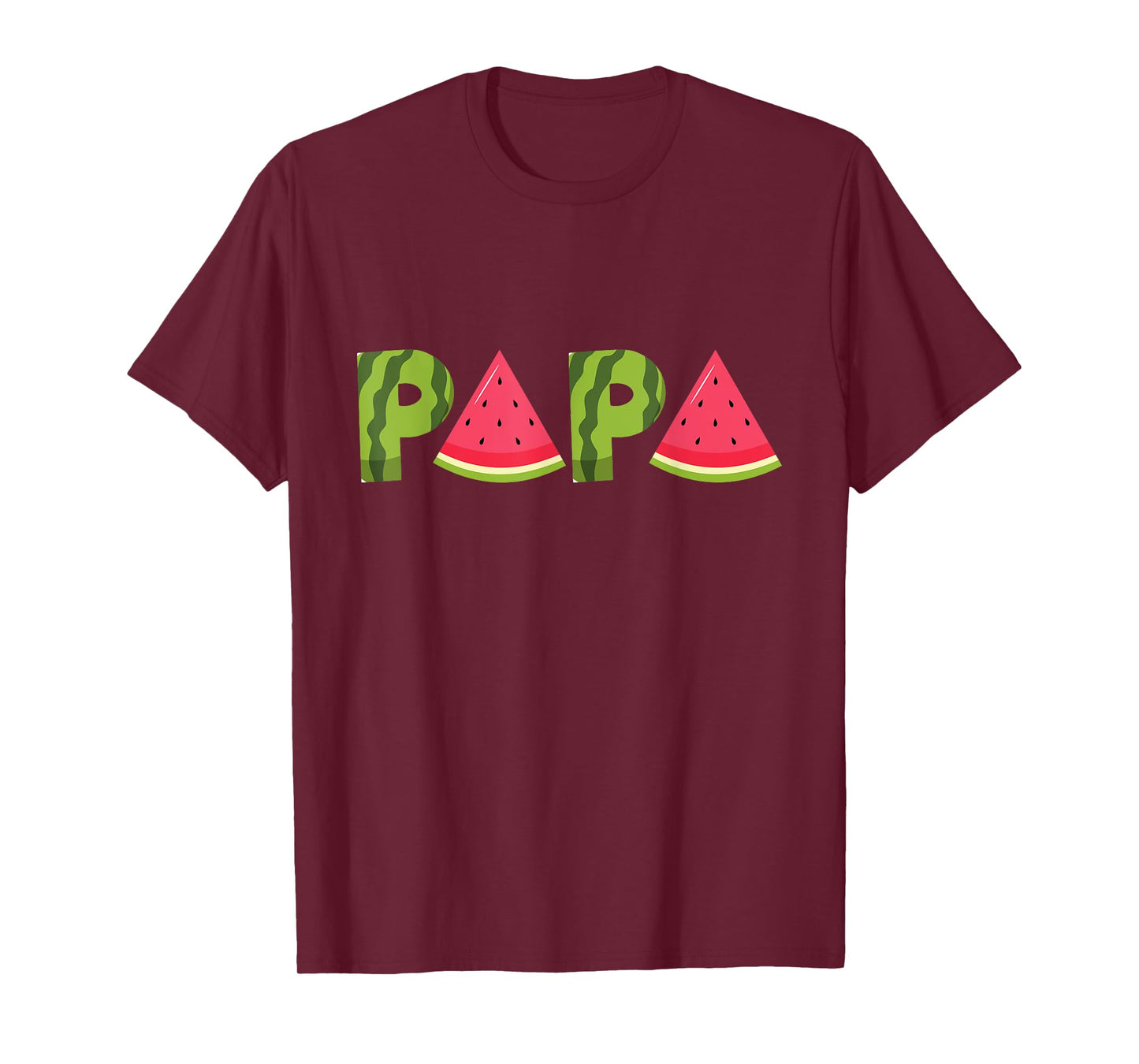 Papa Watermelon Funny Summer Fruit Dad Cool Father's Day T-Shirt