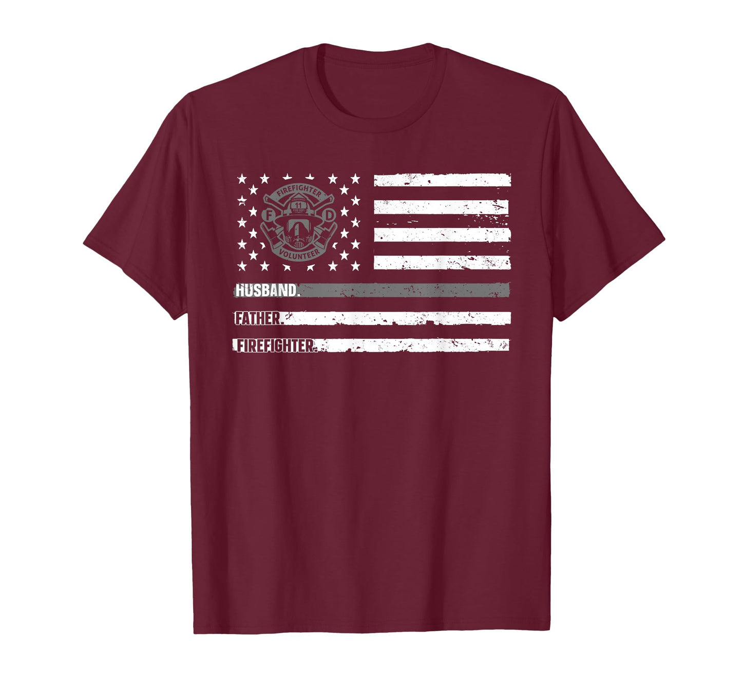 Firefighter Art For Husband Men Dad Firefighting Firefighter T-Shirt