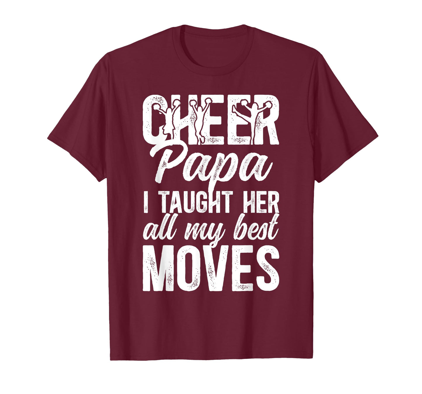 Cheer Papa Grandpa Proud Papa Of A Cheerleader Papa T-Shirt