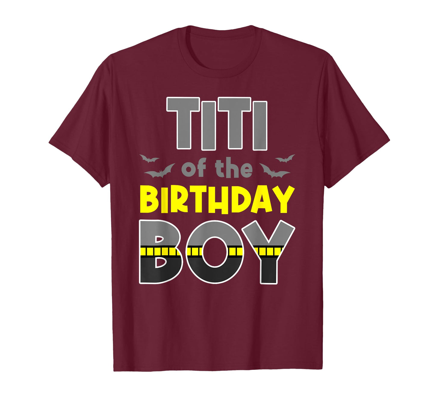 Titi Of The Birthday Boy Bat Family Party Theme Boys Gift T-Shirt