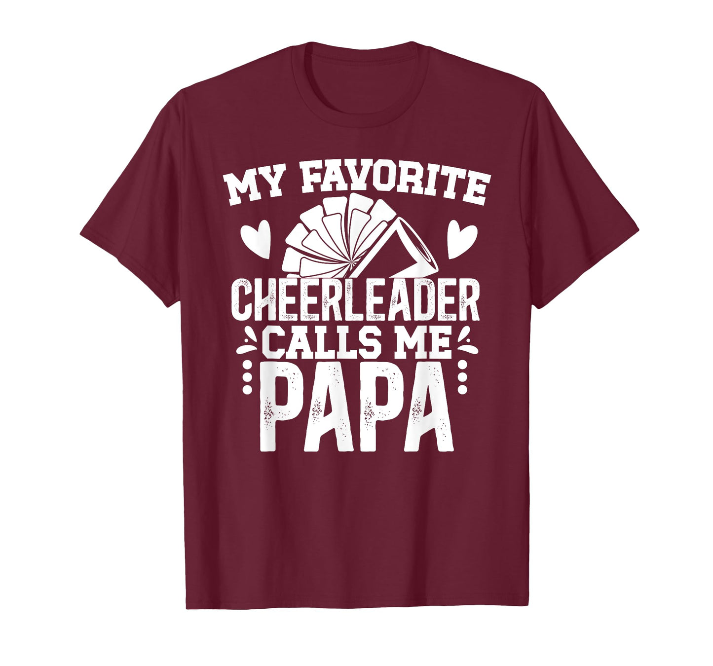 My Favorite Cheerleader Papa Cheer Papa Grandpa T-Shirt