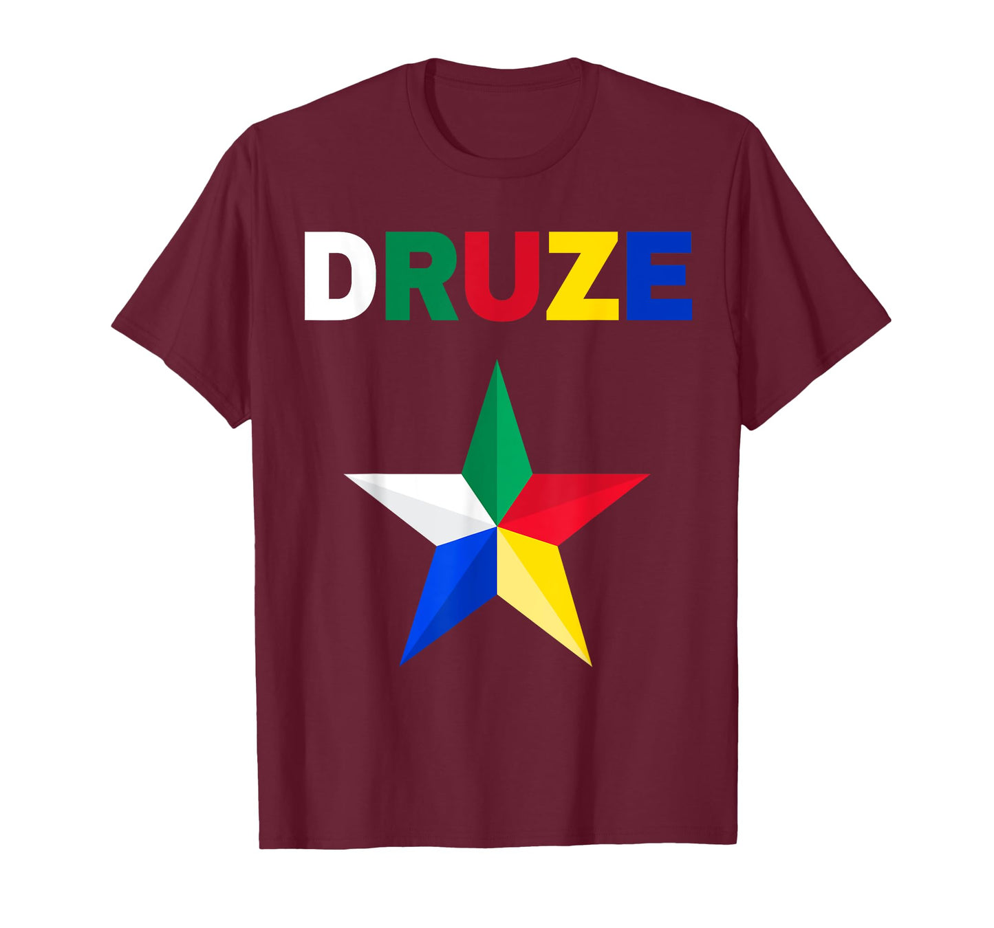 Druze star,Druze flag,Druze symbol,As Suwayda,Syria,Lebanon. T-Shirt