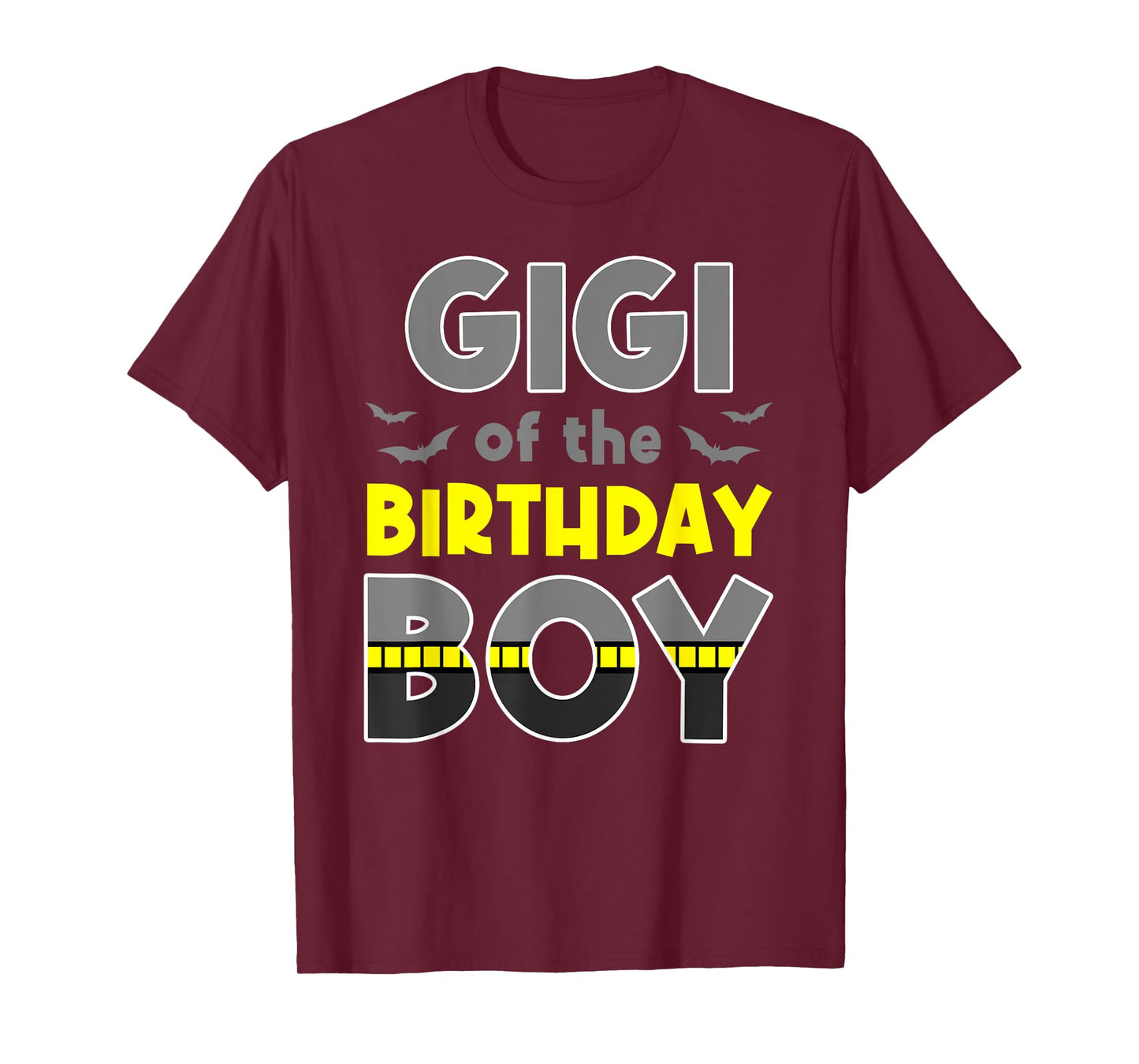 Gigi Of The Birthday Boy Bat Family Party Theme Boys Gift T-Shirt