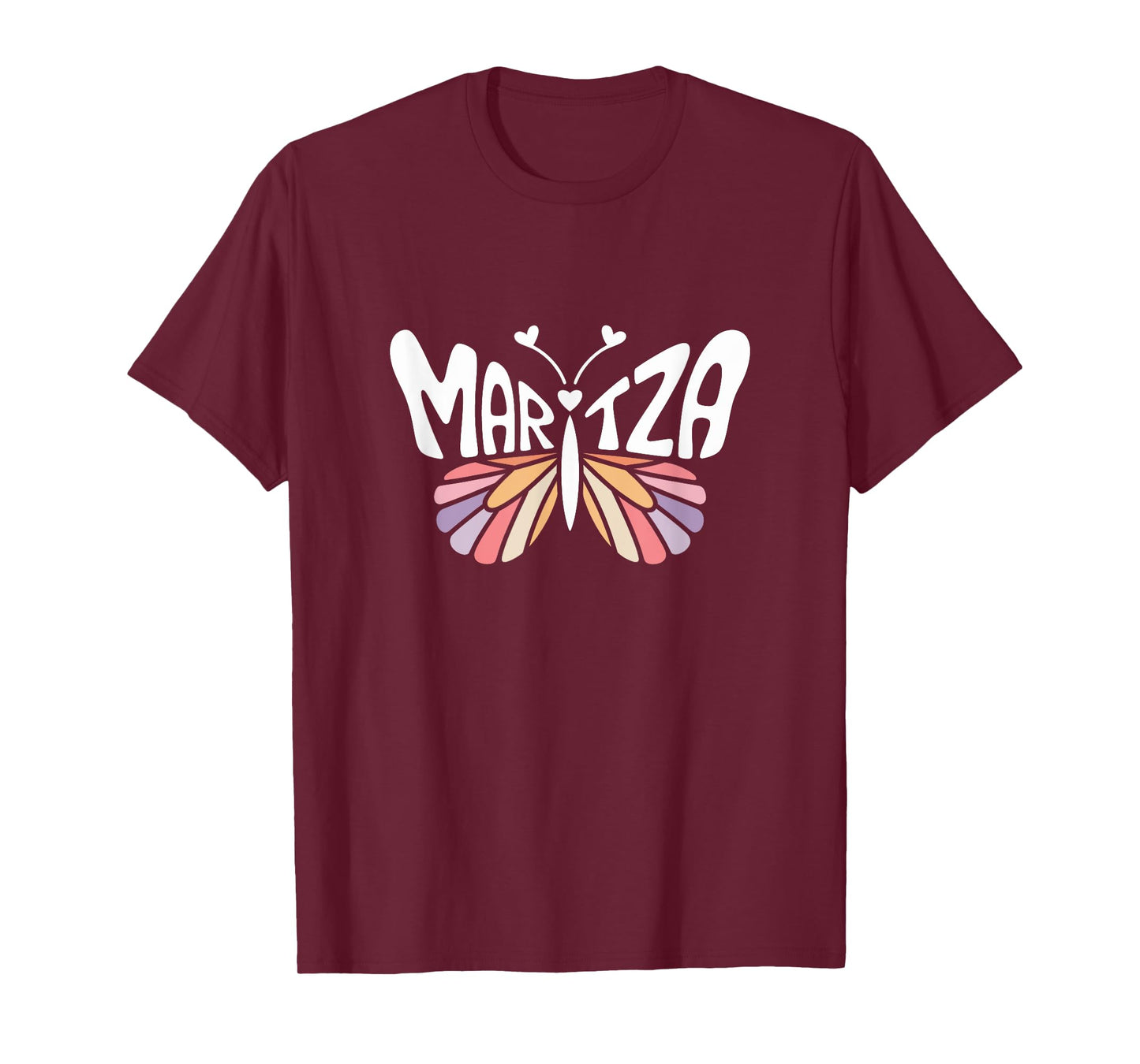 Maritza Butterfly - Personalized Cute Name Word Art T-Shirt