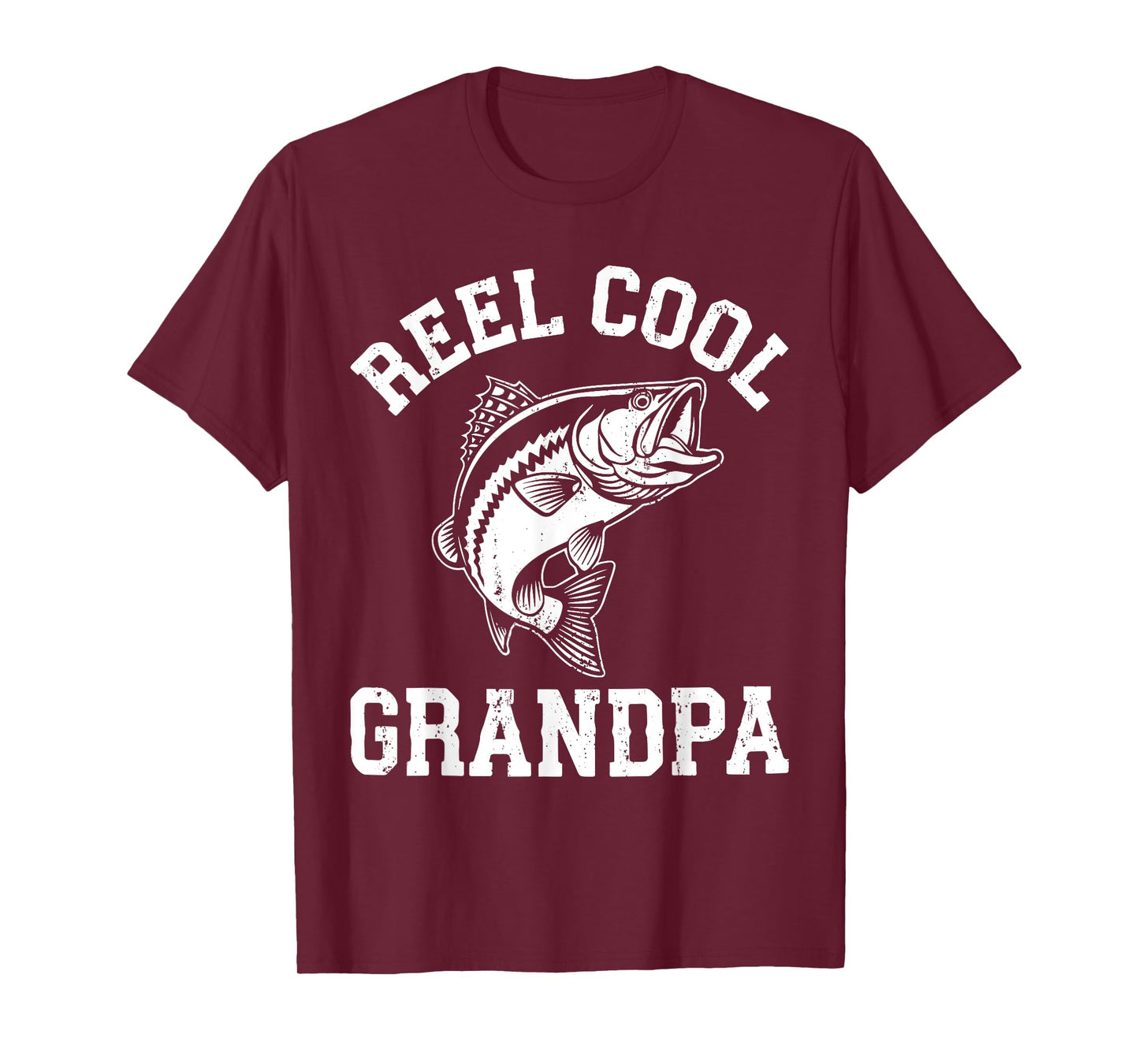 Reel Cool Grandpa Shirt Men Fisherman Fathers Day T-Shirt