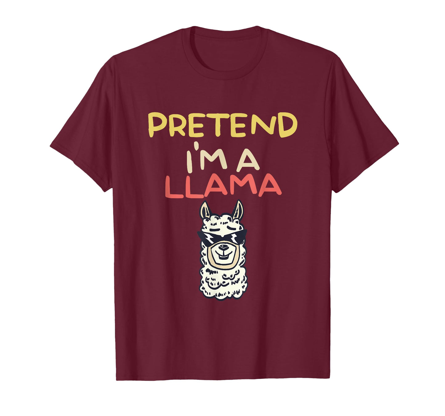 Funny Pretend I'm A Llama | Halloween Costume T-Shirt