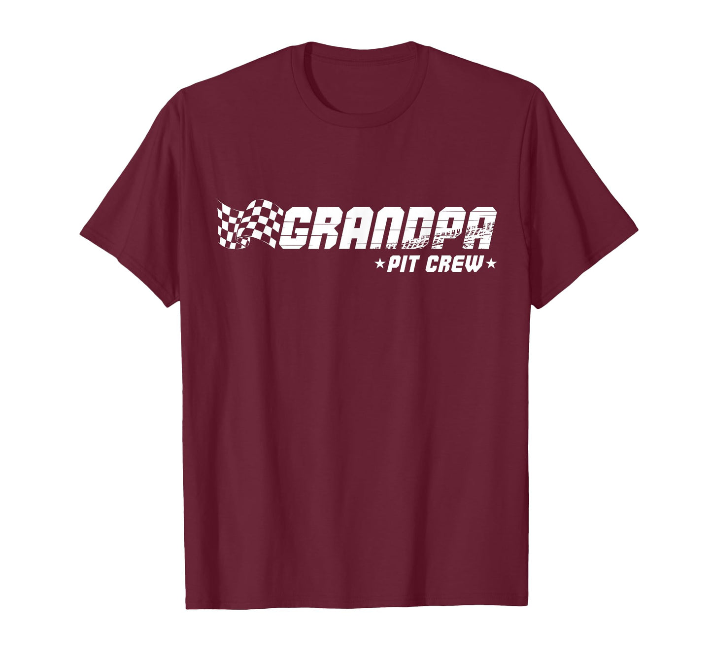 Grandpa Pit Crew Race Car Birthday Family Racing T-Shirt