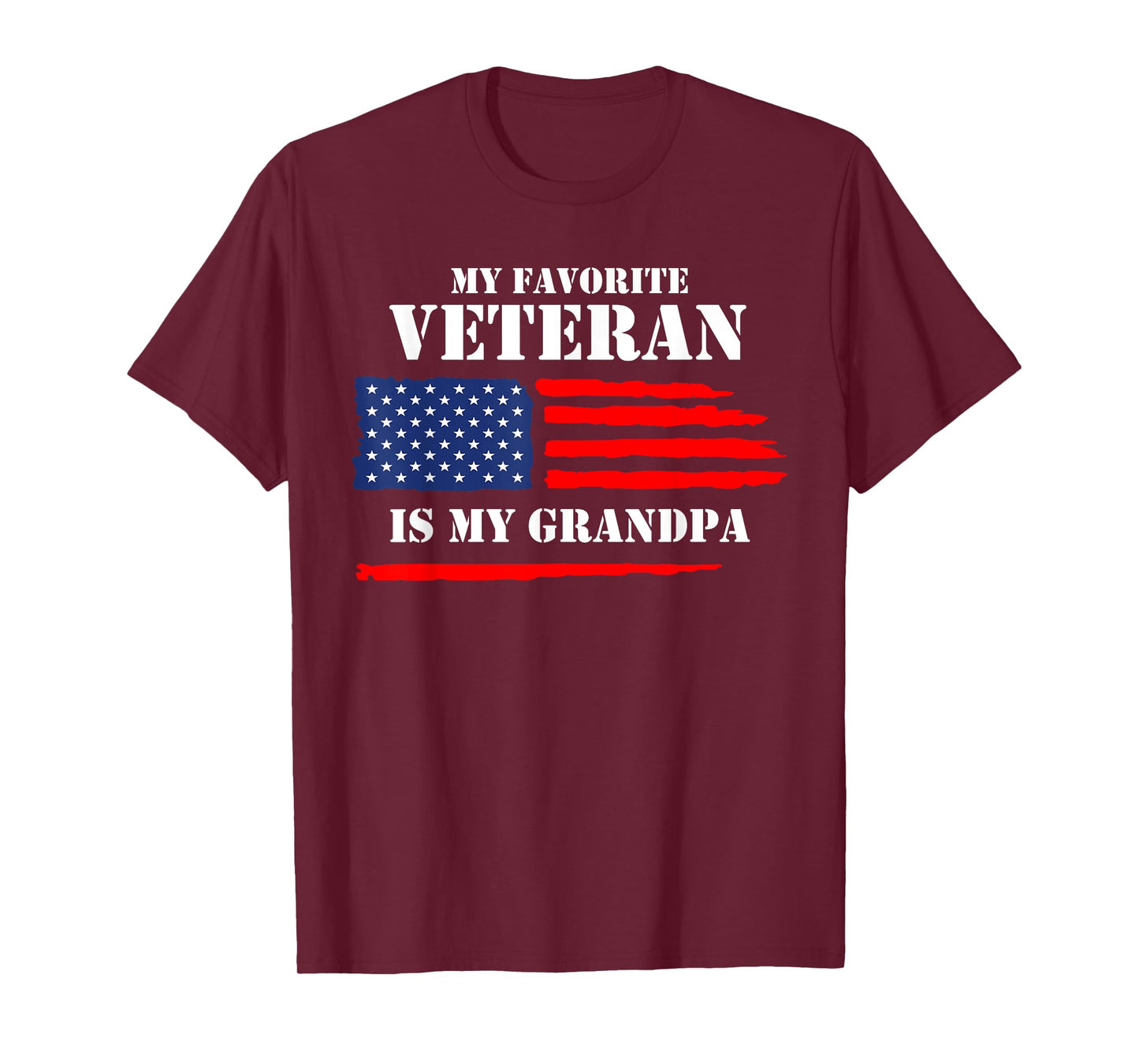 My Favorite Veteran Is My Grandpa Military Veterans Day T-Shirt
