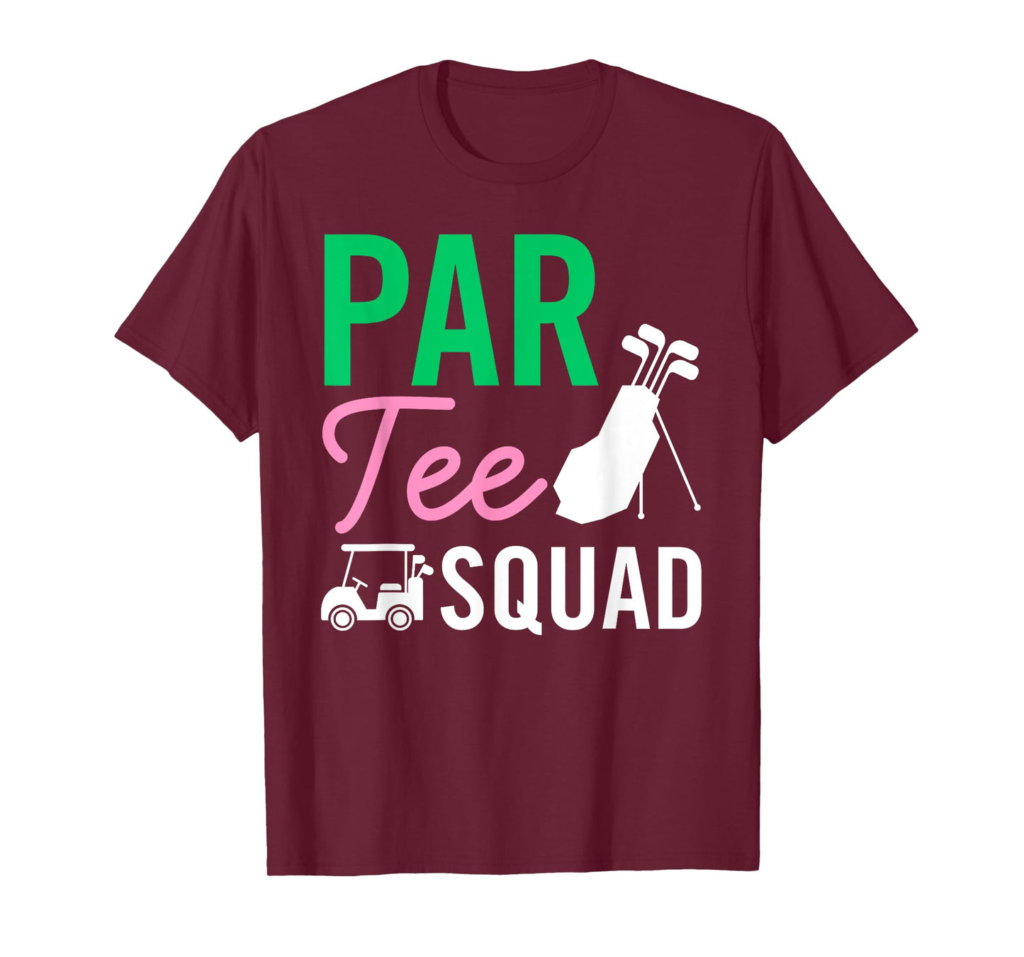 Par Tee Squad Funny Birthday Party Golf Player Family Women T-Shirt