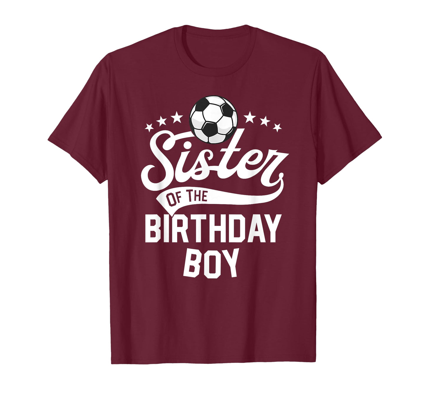 Sister Of The Birthday Boy Matching Family Soccer Birthday T-Shirt