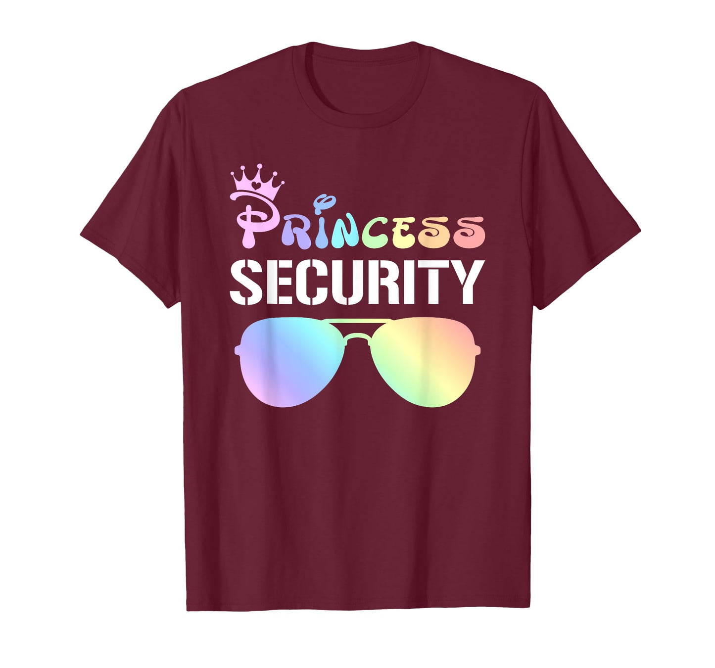 Princess Security Squad Crown Matching Sunglasses Birthday T-Shirt