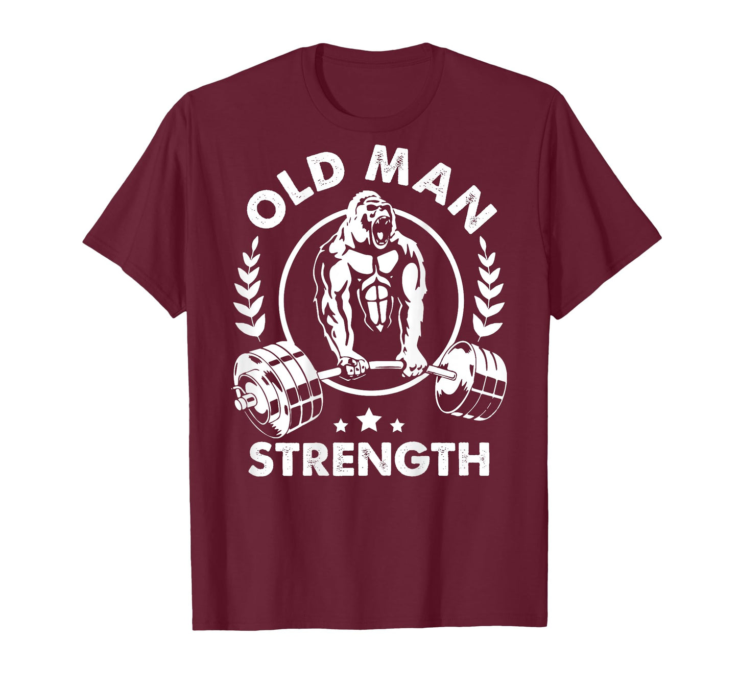 Old Man Strength Retired Grandpa 2025 Bodybuilder Gym Lover T-Shirt