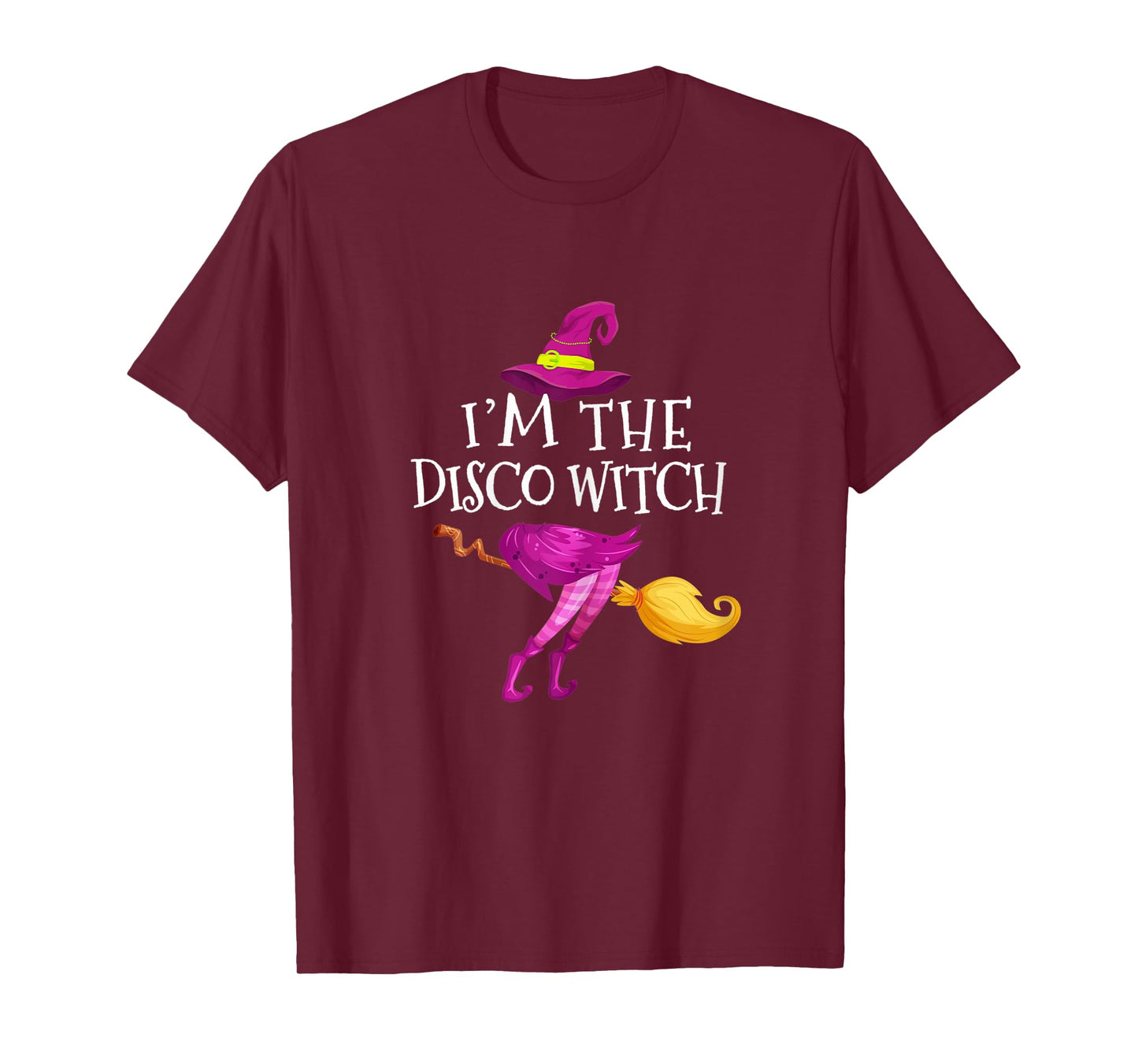 Womens I'm The Disco Witch Matching Group Halloween T-Shirt