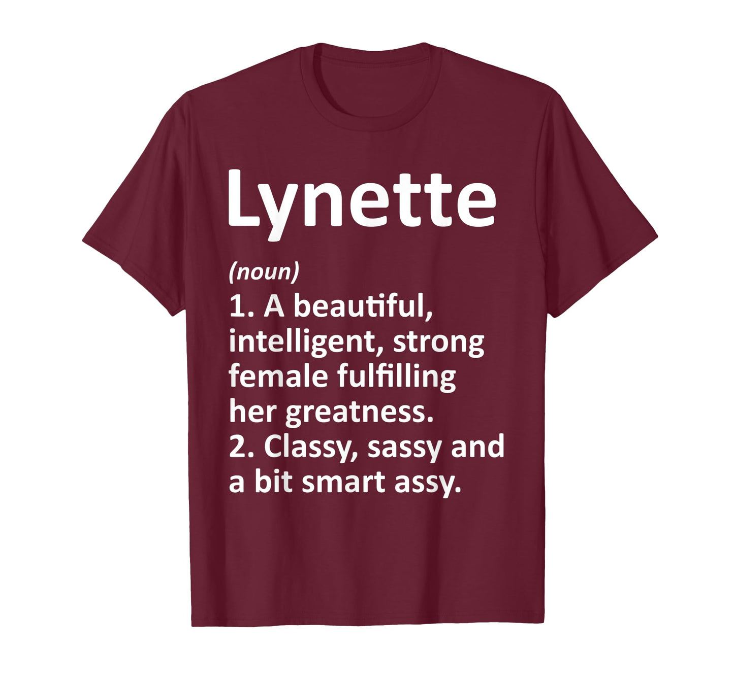 LYNETTE Definition Personalized Name Funny Christmas Gift T-Shirt