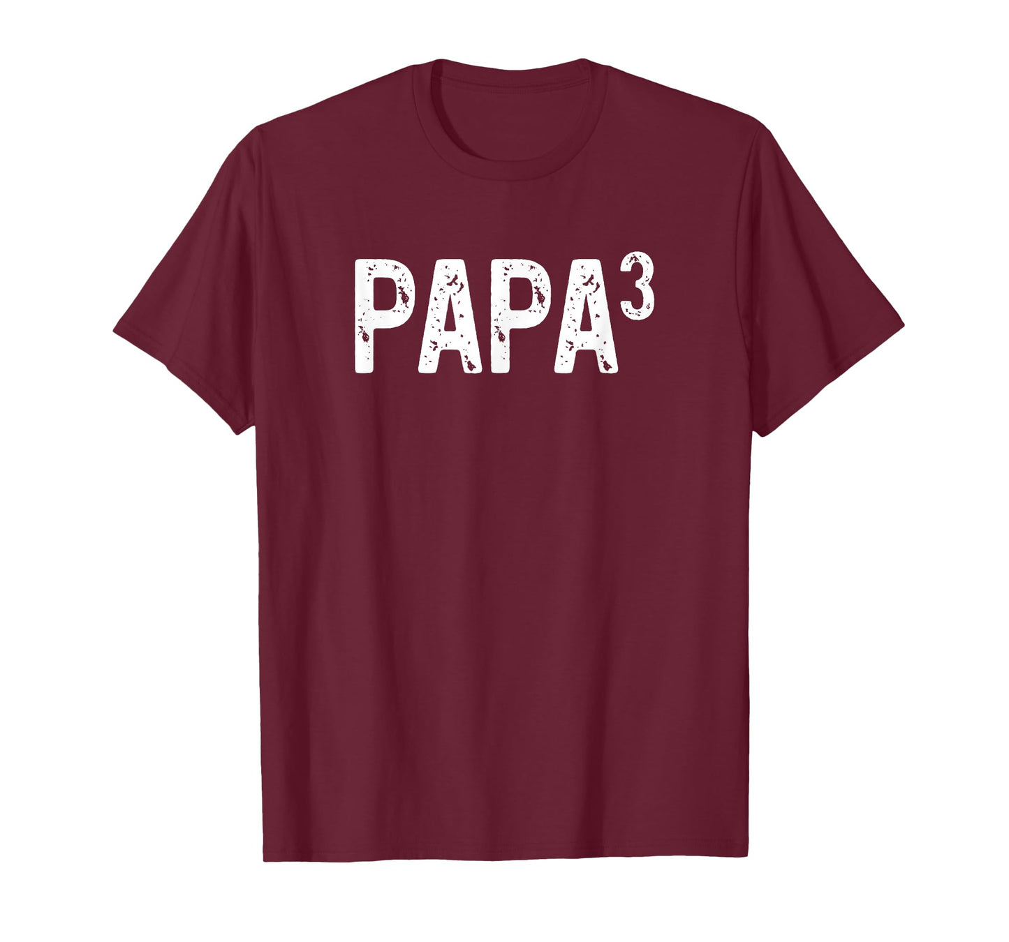 Third Time Papa Again 3rd Power Baby Announcement T-Shirt