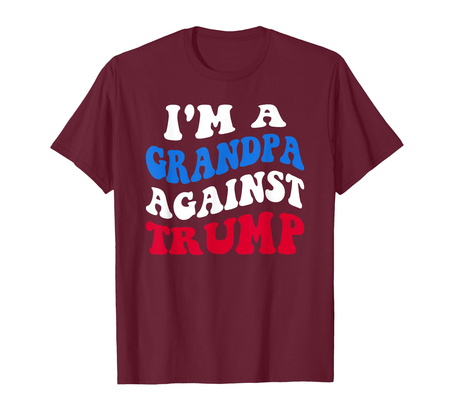 Grandpa Against Trump Democrat 2024 Elections Anti-Trump T-Shirt