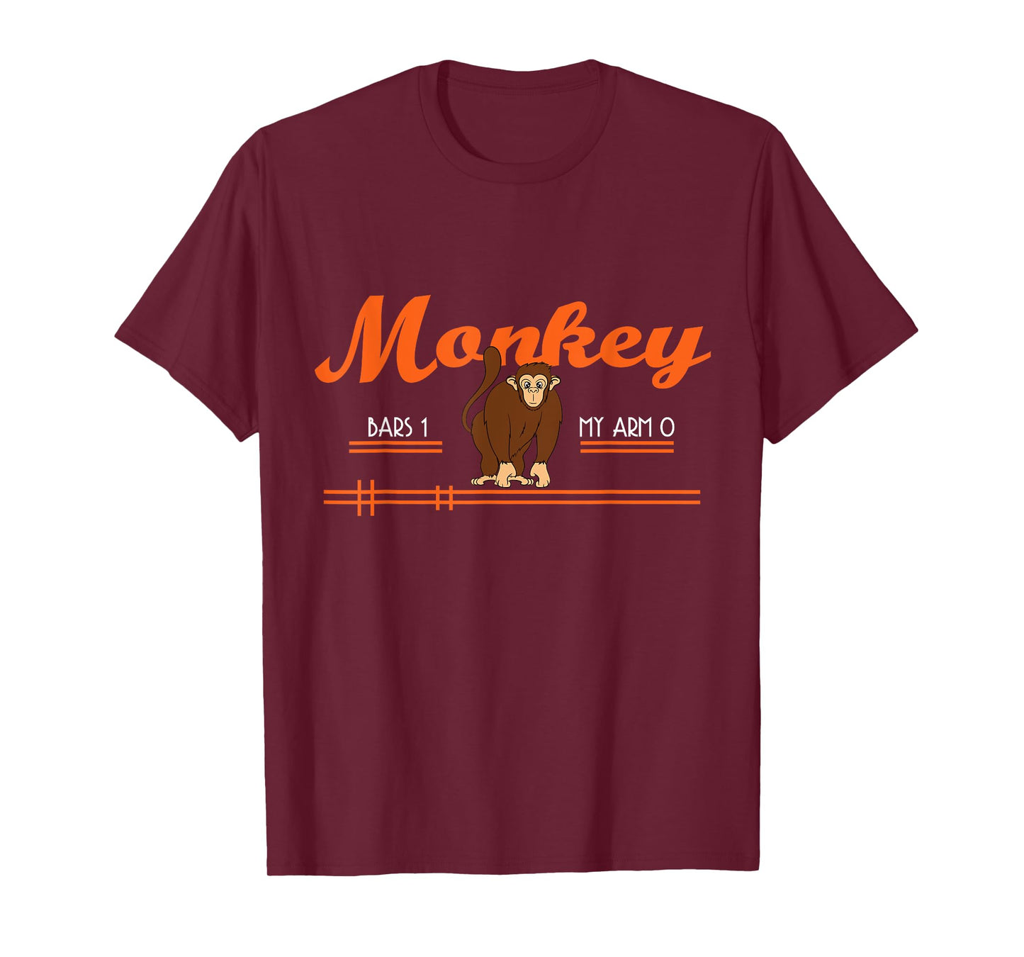 Monkey Bars 0 My Arms 1 - Monkey Gifts T-Shirt