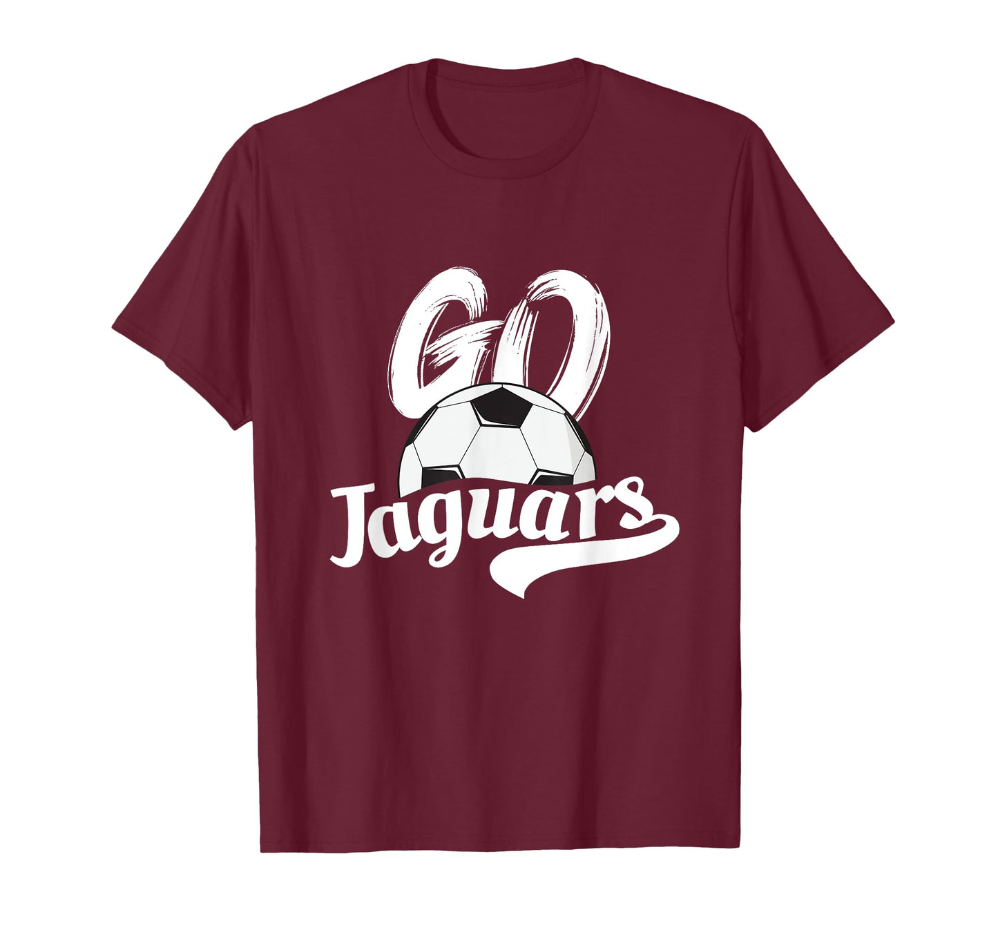 Go Jaguars Soccer Ball Team Spirit Family Support T-Shirt