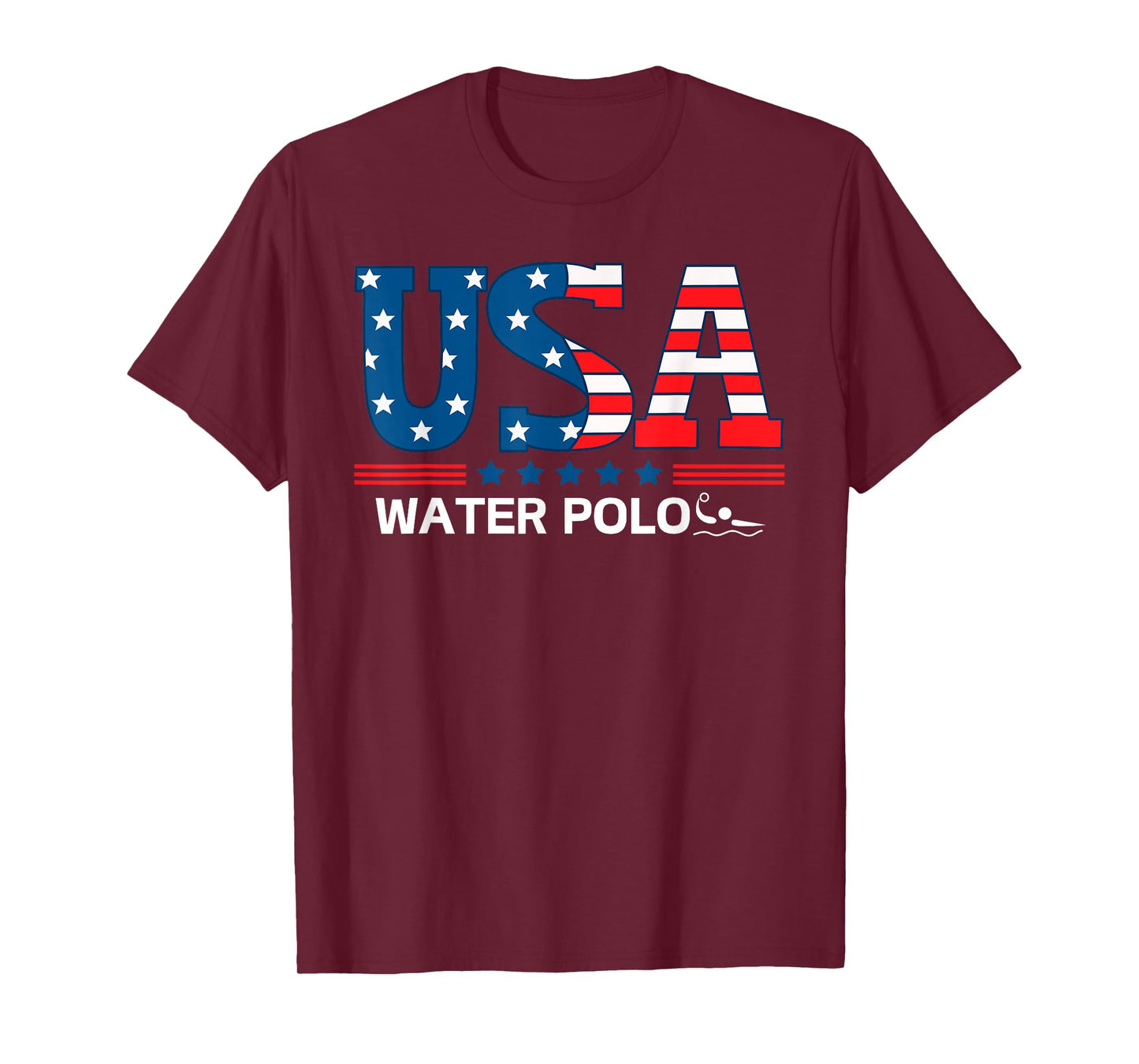 Water Polo United States Flag USA Team Sport Water Polo T-Shirt