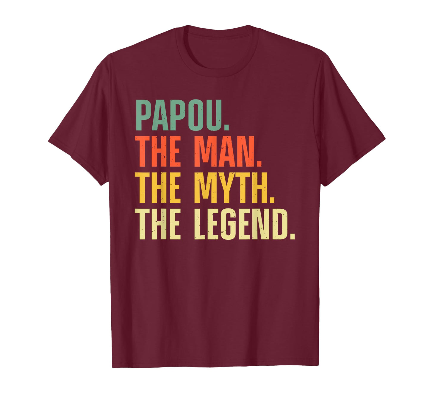 Papou Design For Grandpa Grandfather From Grandkids Papou T-Shirt