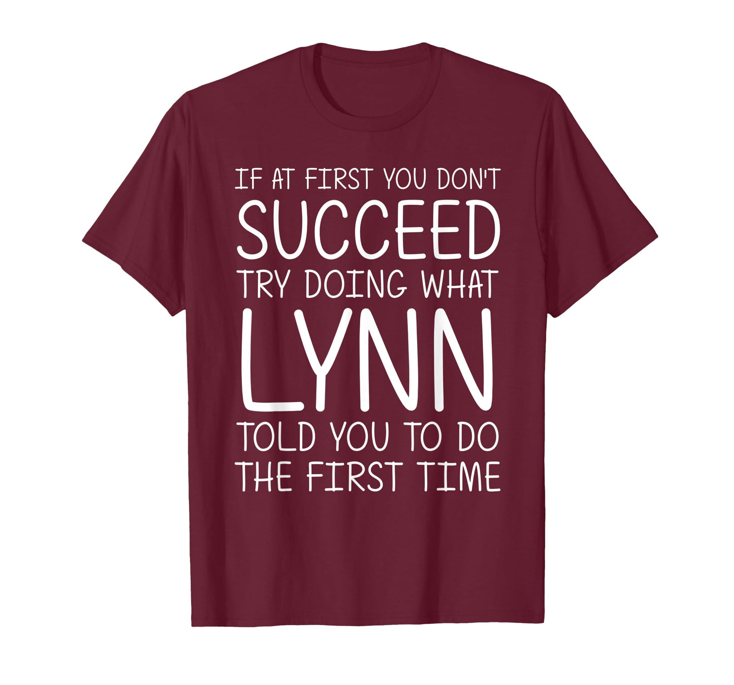 LYNN Gift Name Personalized Birthday Funny Christmas Joke T-Shirt