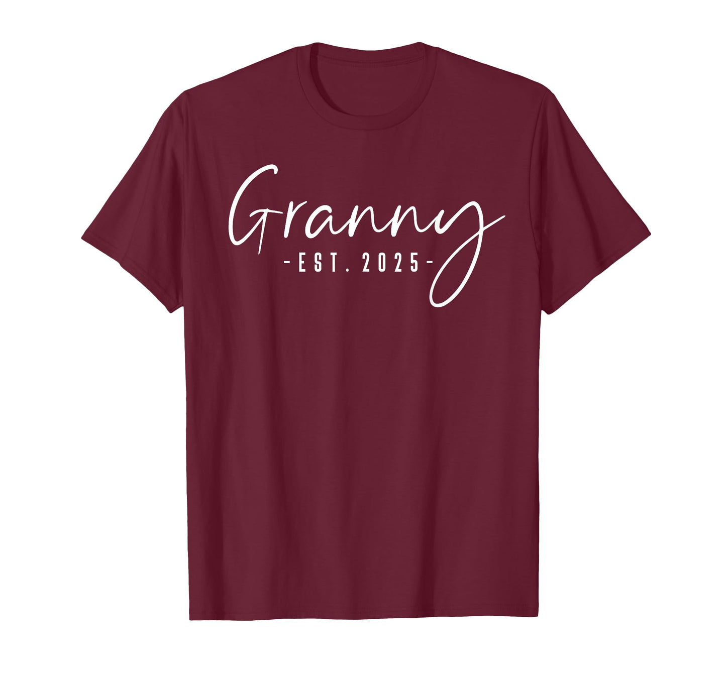 Granny Est 2025 Granny To Be Gifts New Granny 2025 Pregnancy T-Shirt