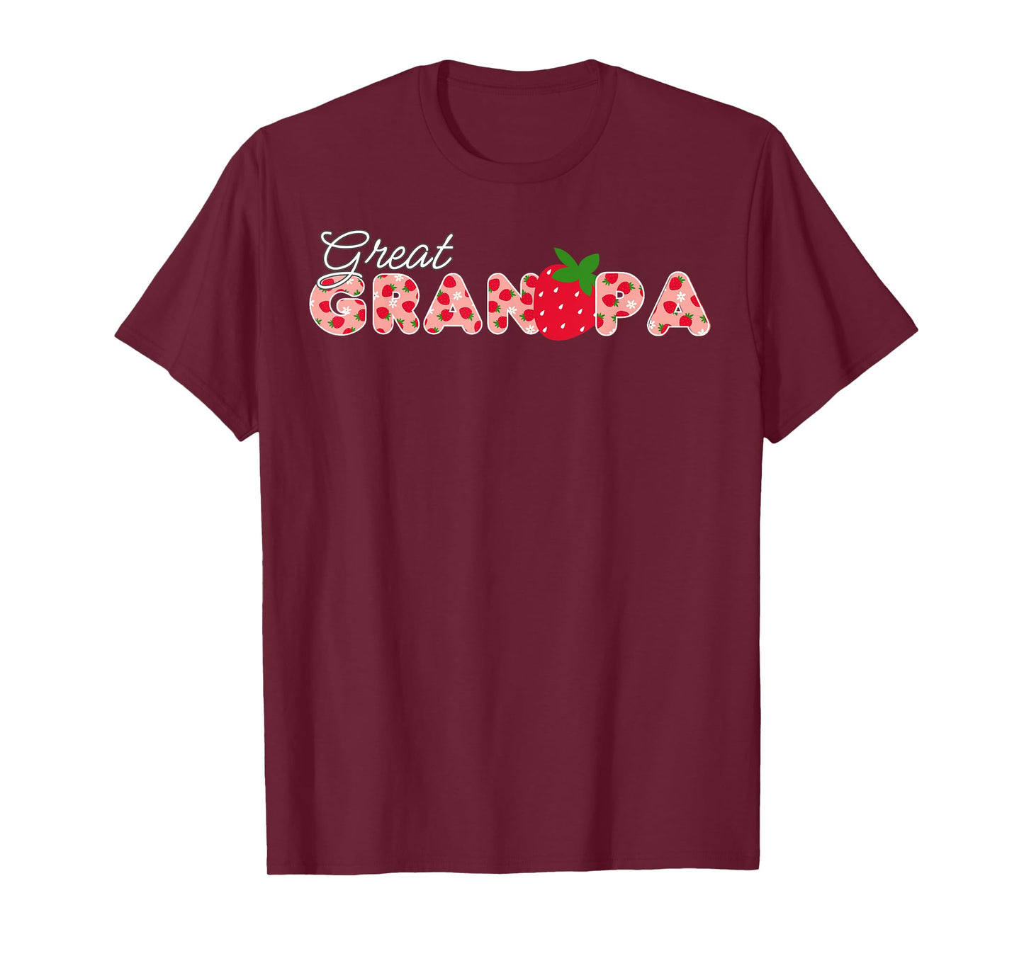 Great Grandpa Strawberry First Birthday Funny Strawberry T-Shirt
