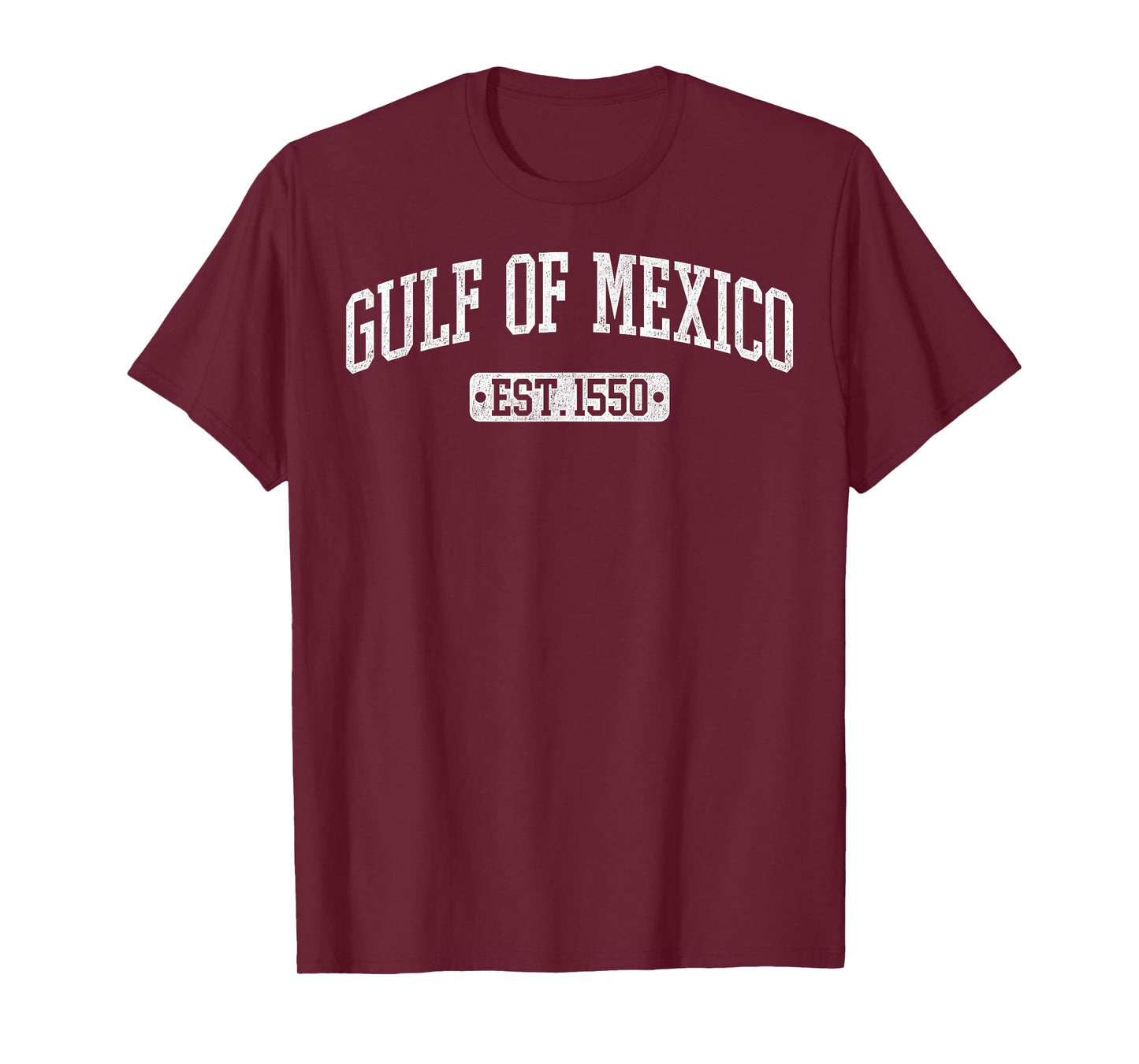 Retro Gulf of Mexico Est 1550 Mexican Flag for Men Women T-Shirt