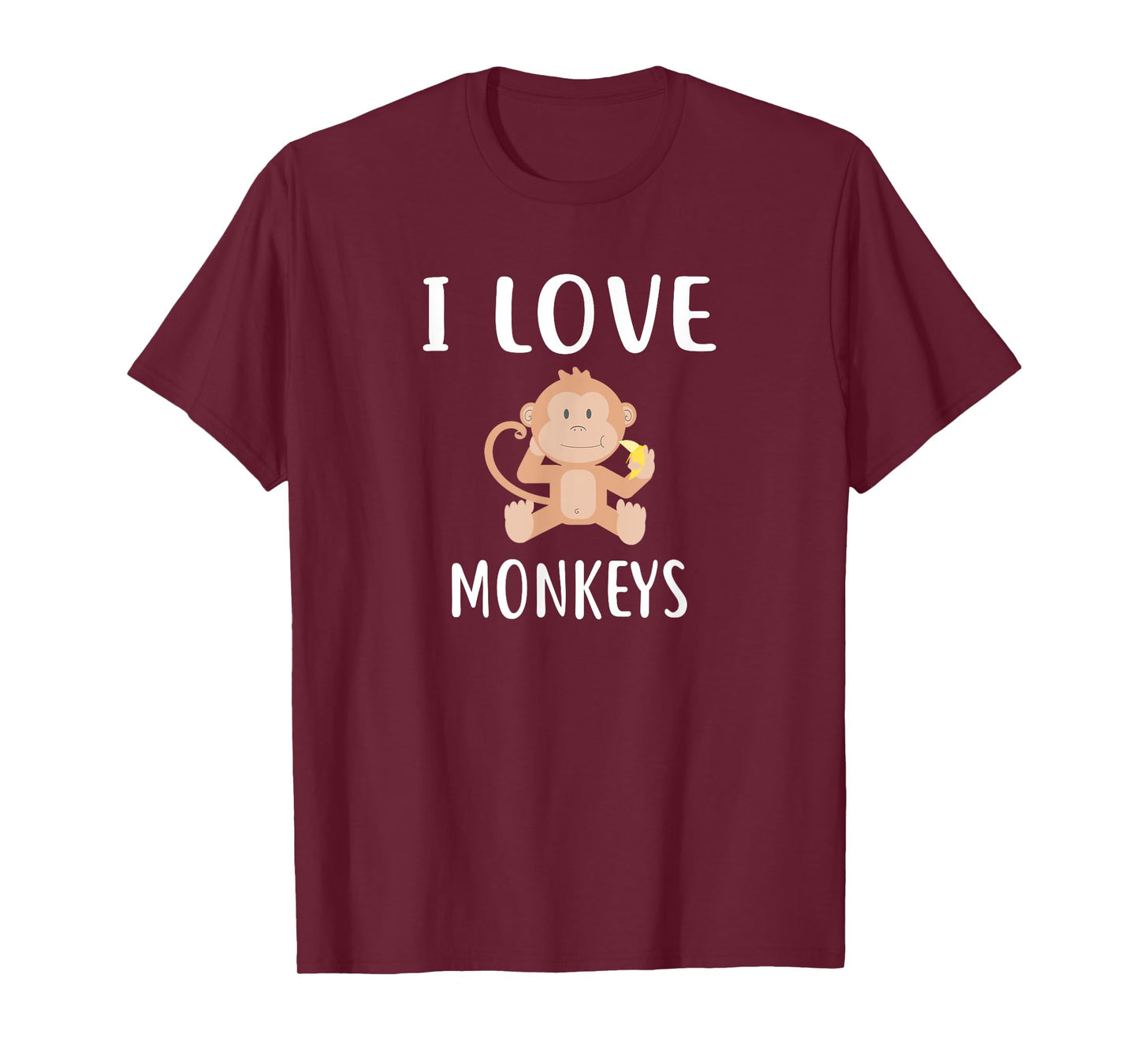 I Love MONKEYS T-Shirt Funny MONKEY T-Shirt