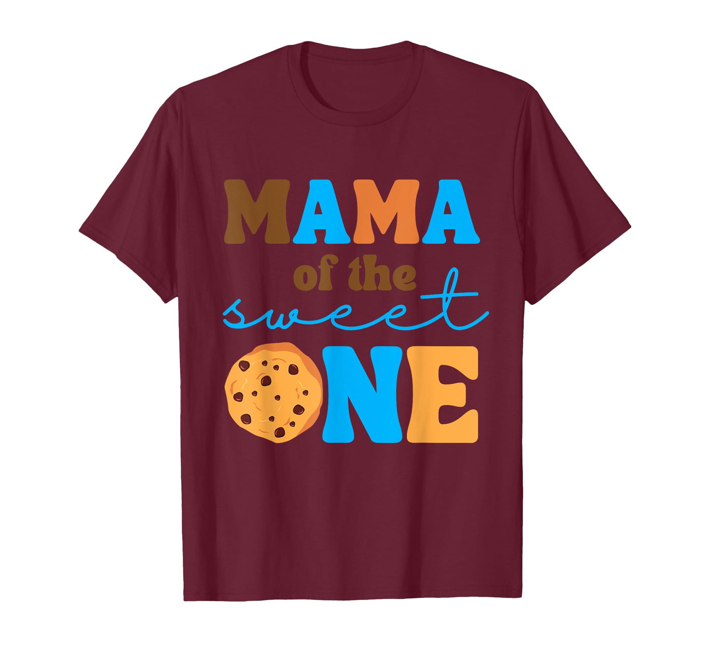 Mama of the Sweet One Cookies Milk 1st Birthday Party Family T-Shirt