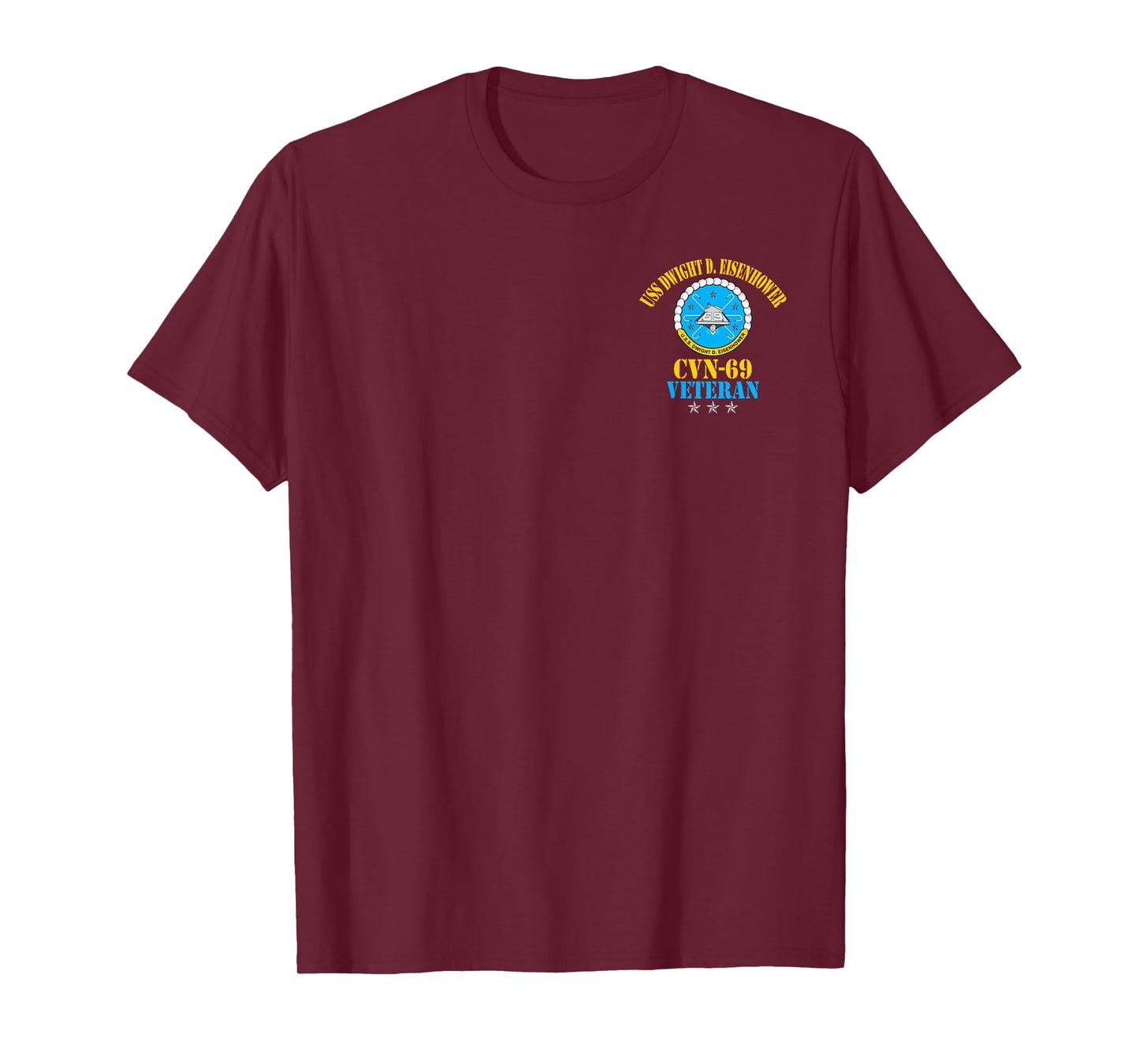USS Dwight D. Eisenhower CVN-69 Aircraft Carrier Veteran Tee T-Shirt