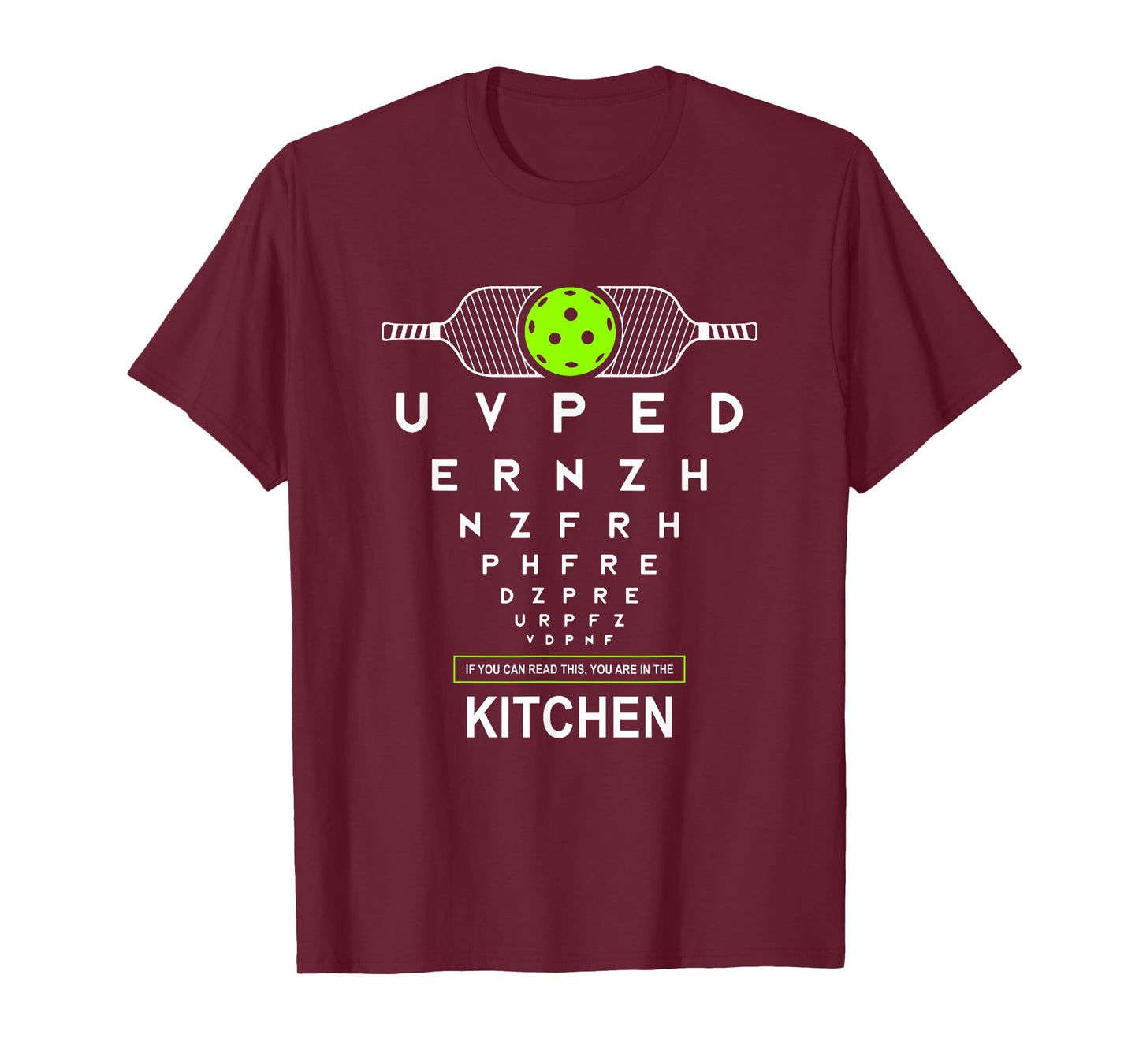 Funny Eyesight Pickleball Joke If You Can Read This Kitchen T-Shirt