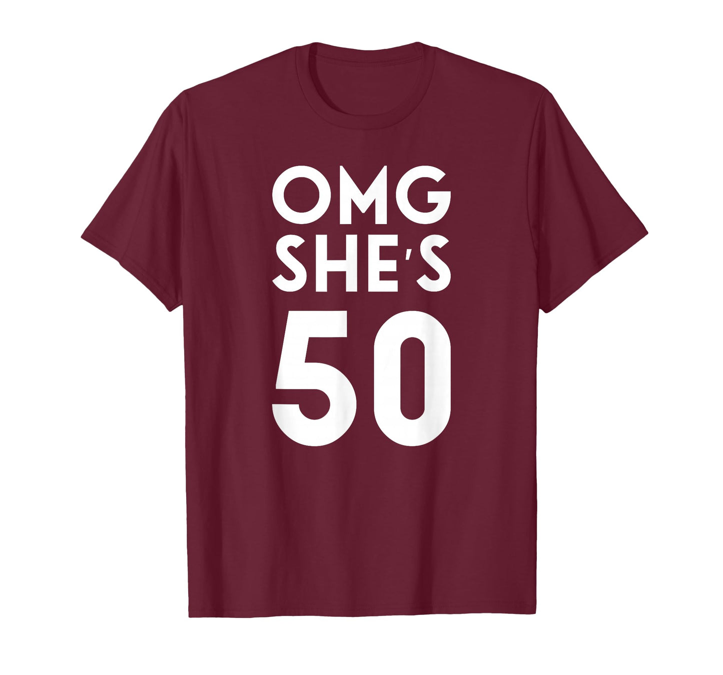 OMG She's 50 T-Shirt 50th Birthday Shirt for Family Group T-Shirt