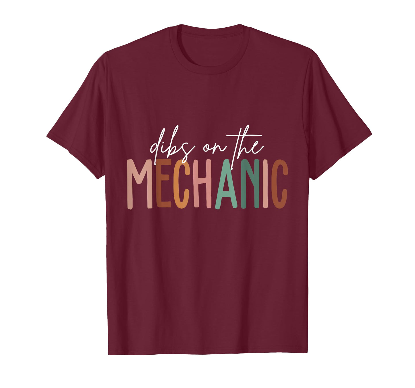 Vintage Dibs On The Mechanic Wife Girlfriend Husband T-Shirt