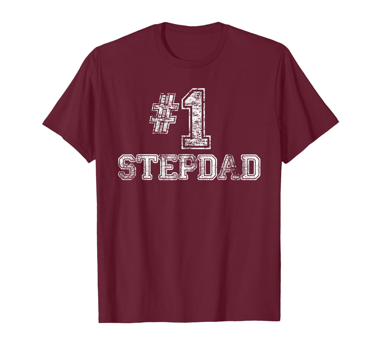 #1 StepDad T Shirt Step Dad Number One Father's Day Gift Tee T-Shirt