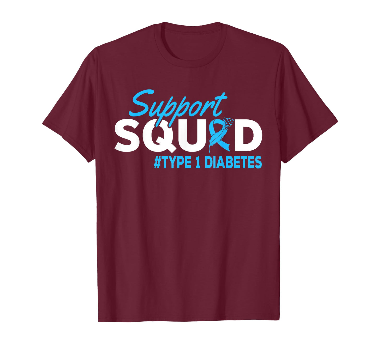 Support Squad Diabetes Type 1 Diabetes Awareness T-Shirt