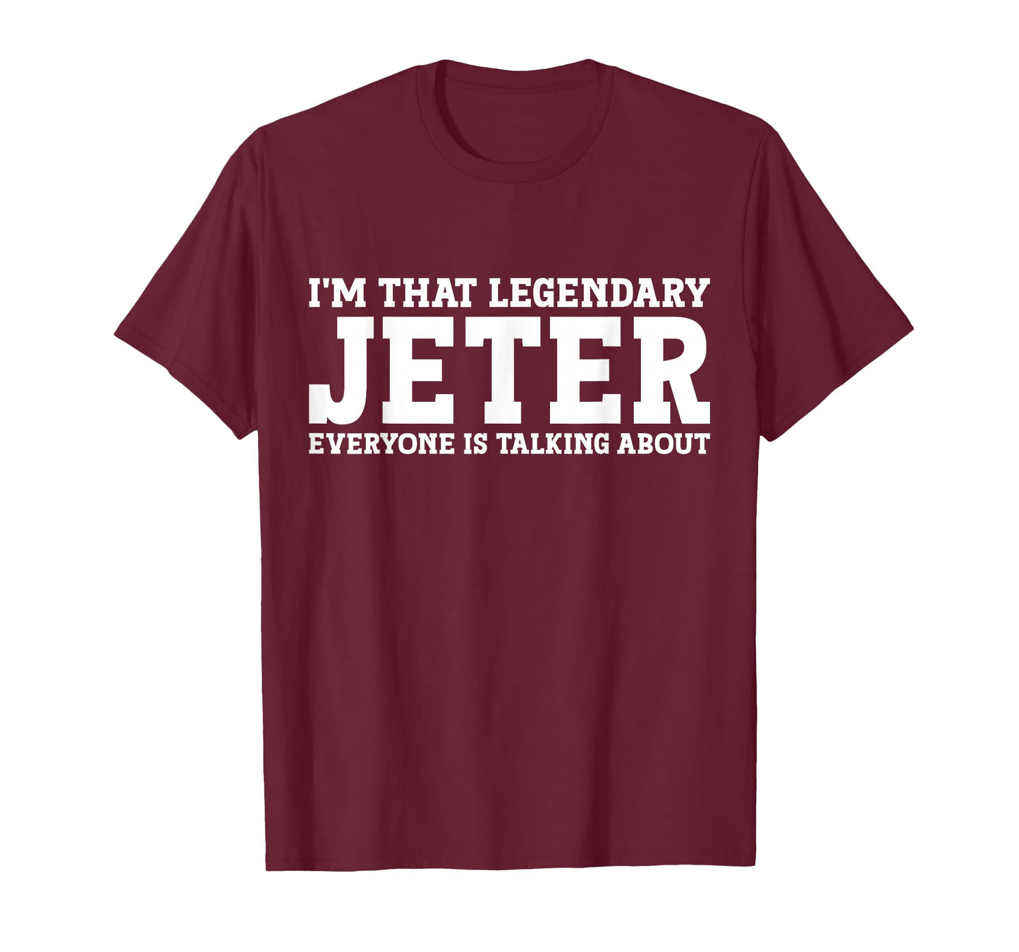 Jeter Surname Funny Team Family Last Name Jeter T-Shirt