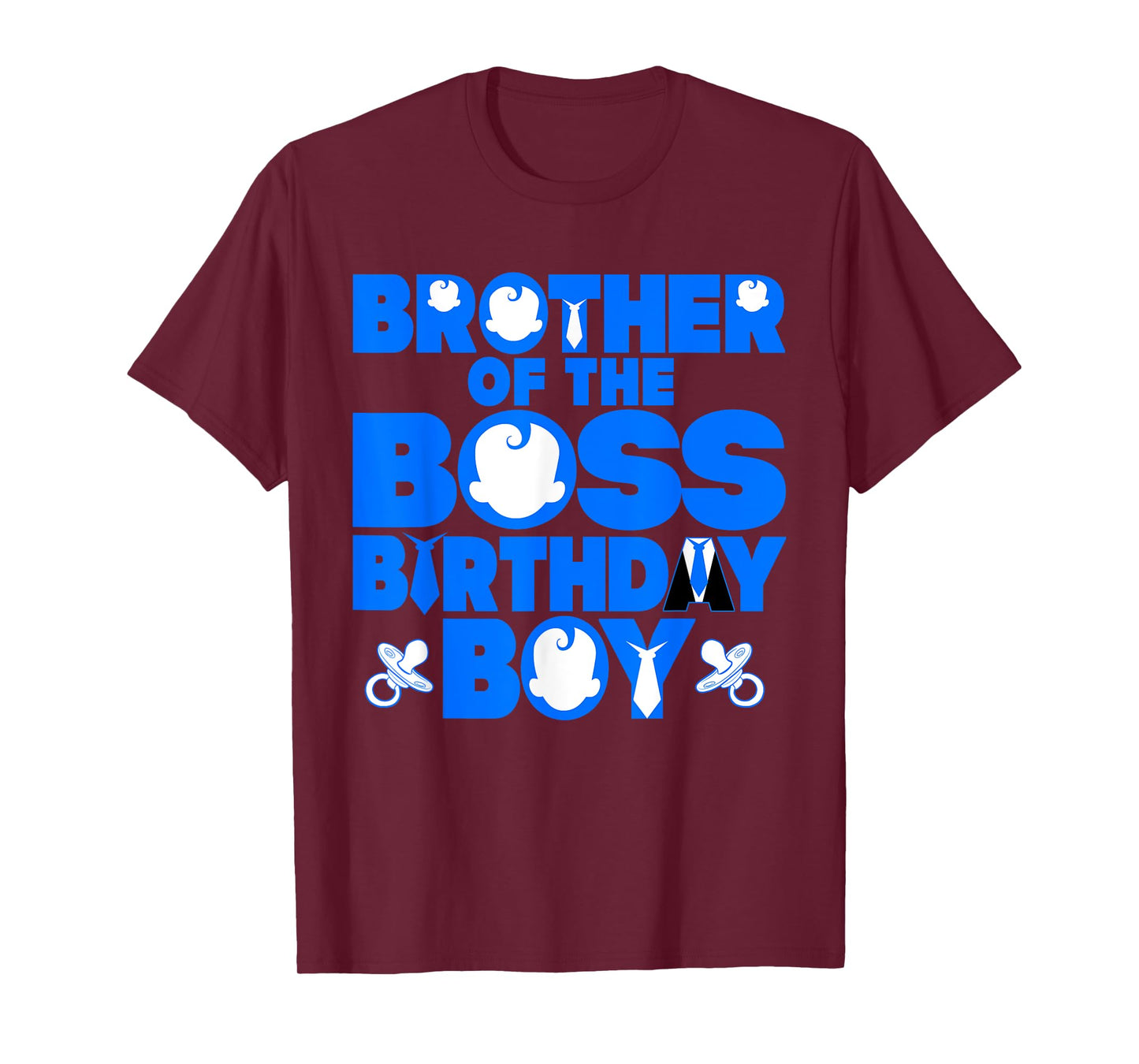 Brother Of The Boss Birthday Boy Baby Family Decorations T-Shirt
