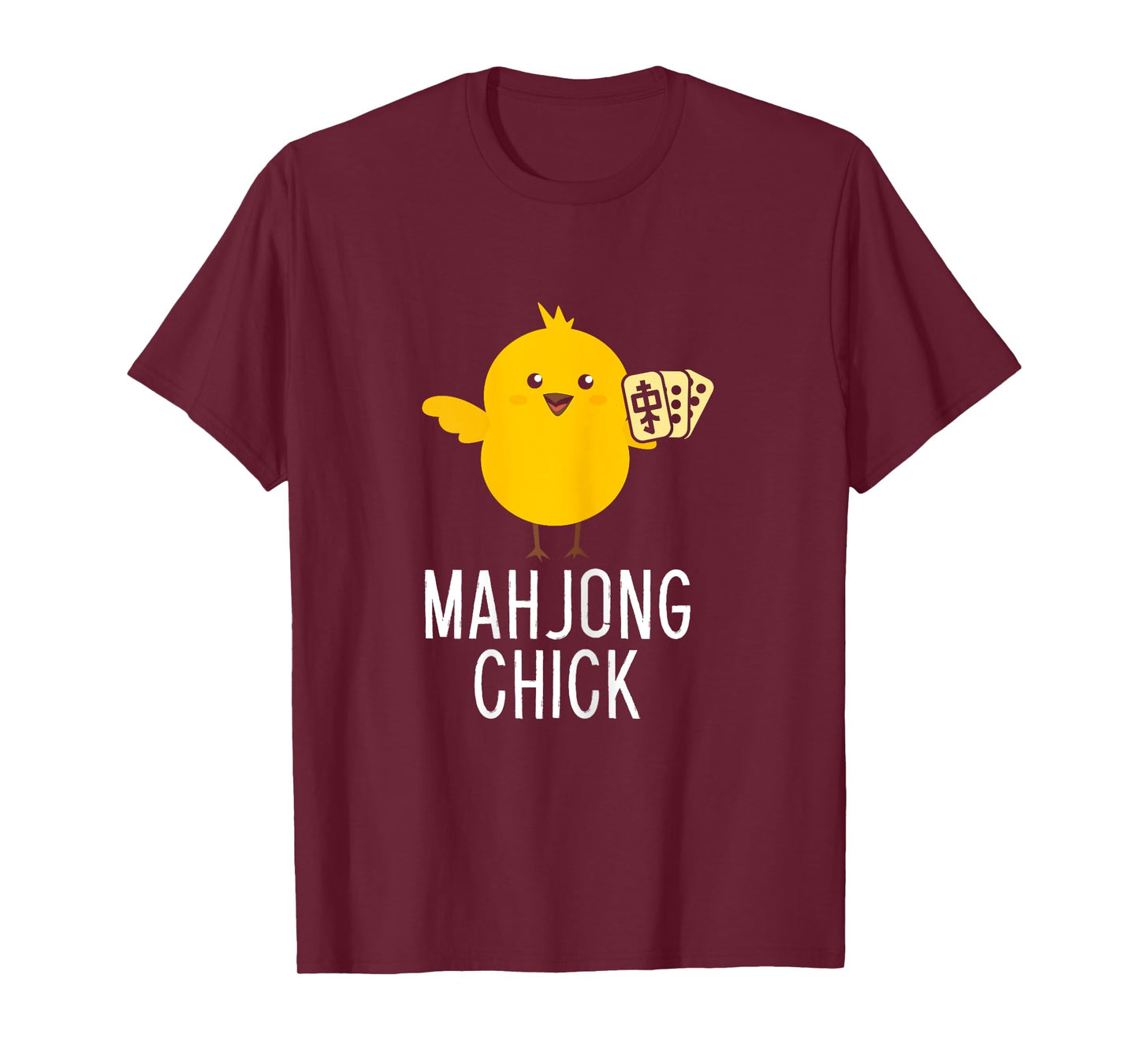 Mahjong Chick Player Board Game Mah-Jongg China Solitaire T-Shirt