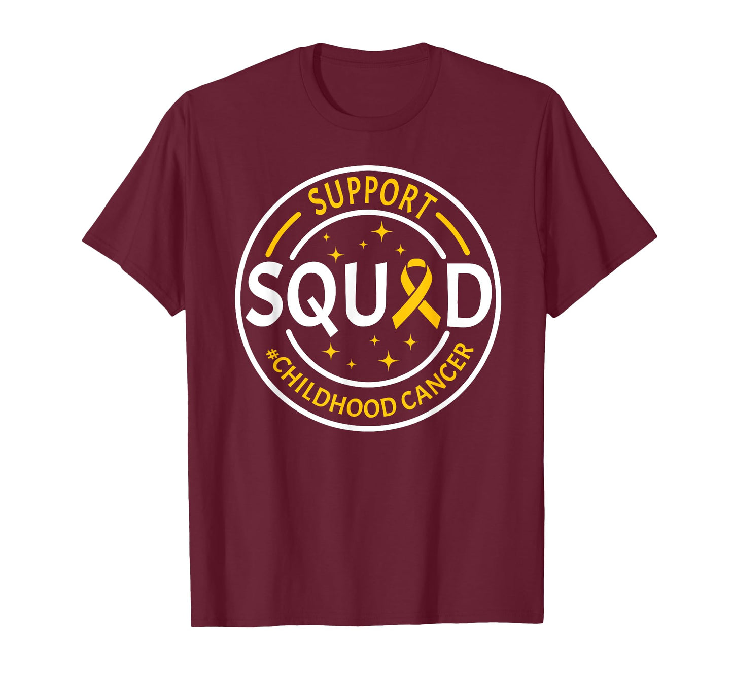Childhood Cancer Awareness Support Squad Gold Ribbon Kids T-Shirt