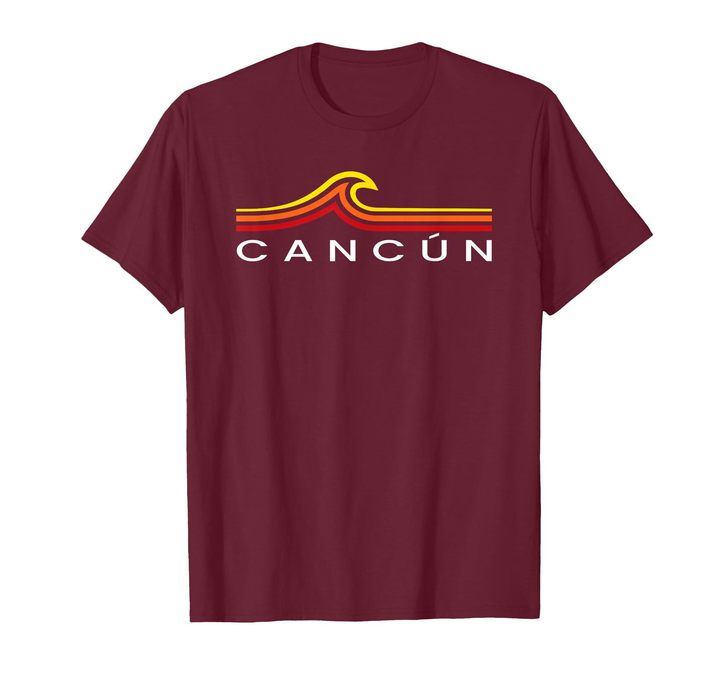 Cancun Mexico Waves Vintage Mens Womens Girls Boys Souvenir T-Shirt