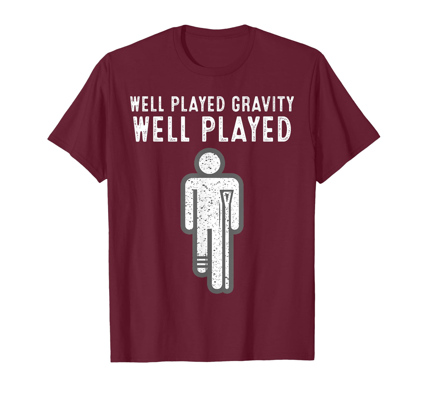 Funny Broken Leg Art For Men Women Foot Surgery Recovery T-Shirt