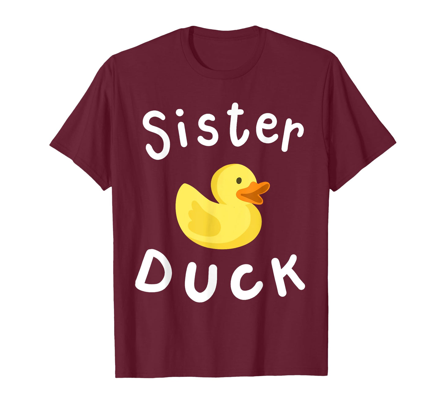 Sister Duck Birthday Rubber Duck Lover Family Matching Girls T-Shirt